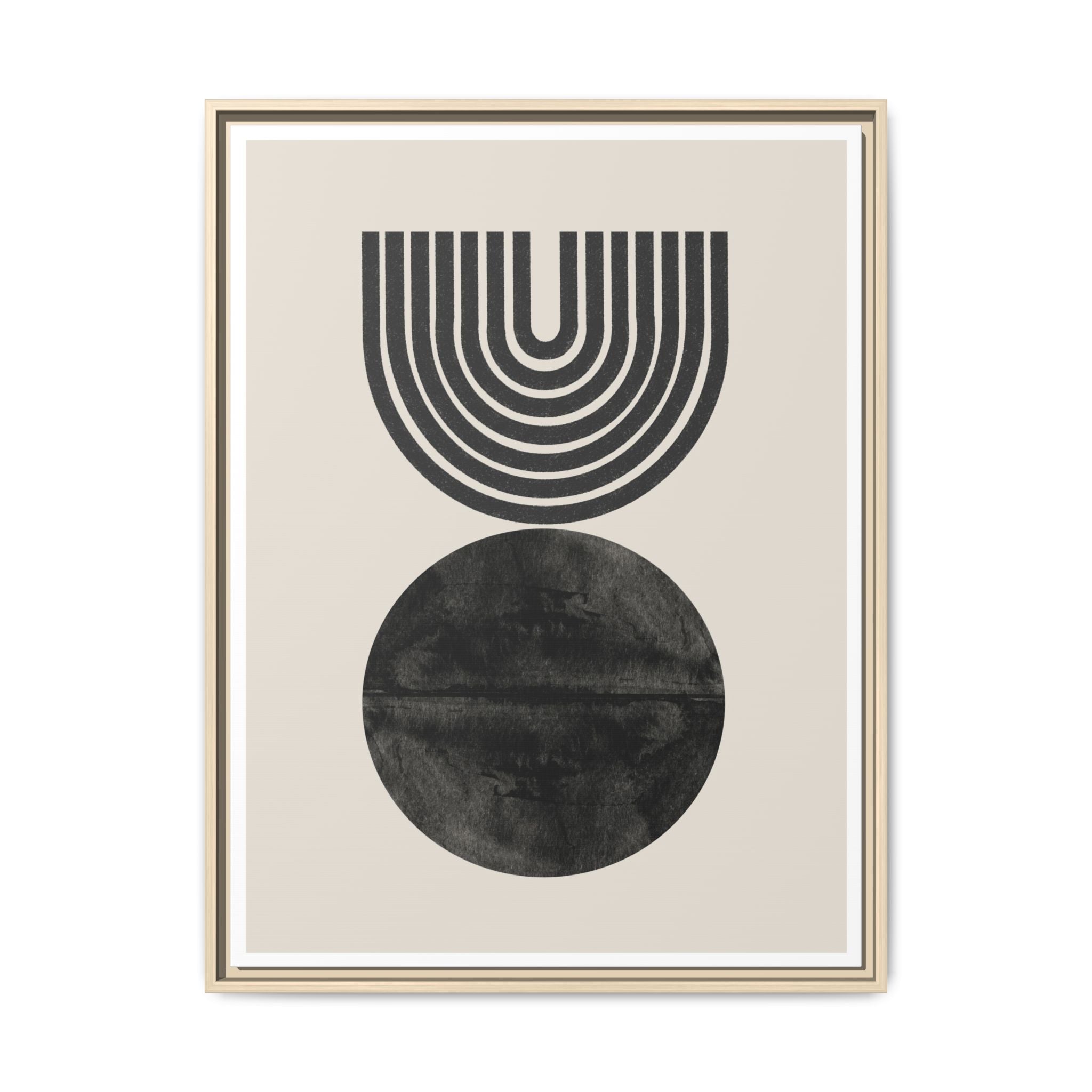 Obsidian Echo Arches - Framed