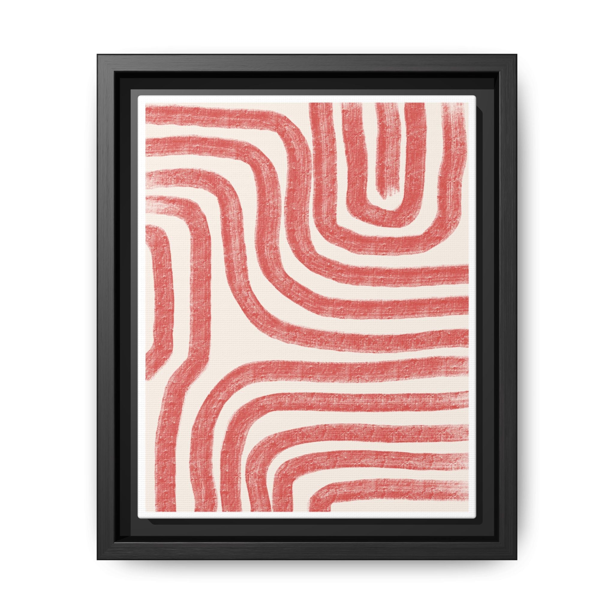 Coral Drift Pathways - Framed