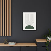 Emerald Echo Pathways - Framed