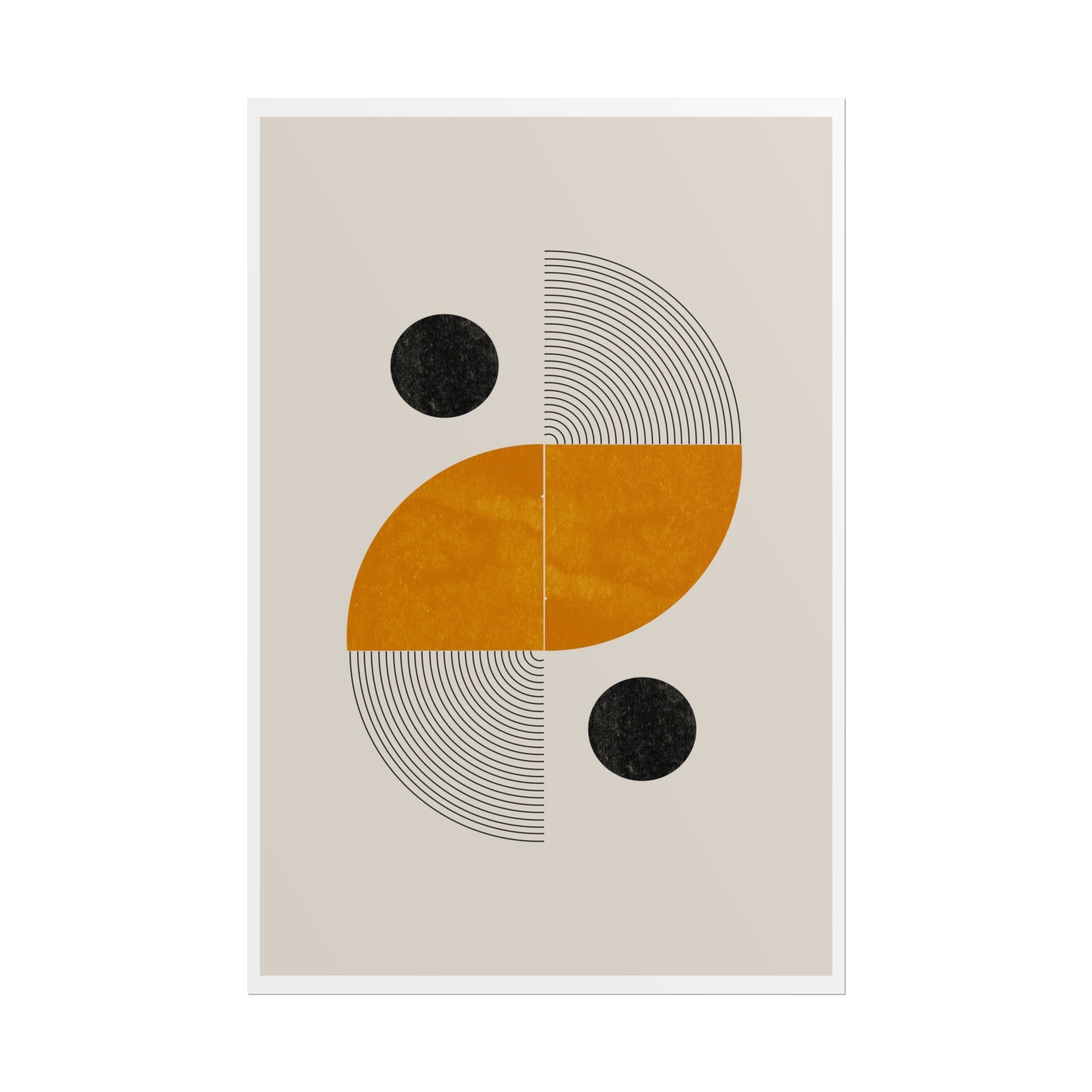 Amber Orbit Balance - Poster