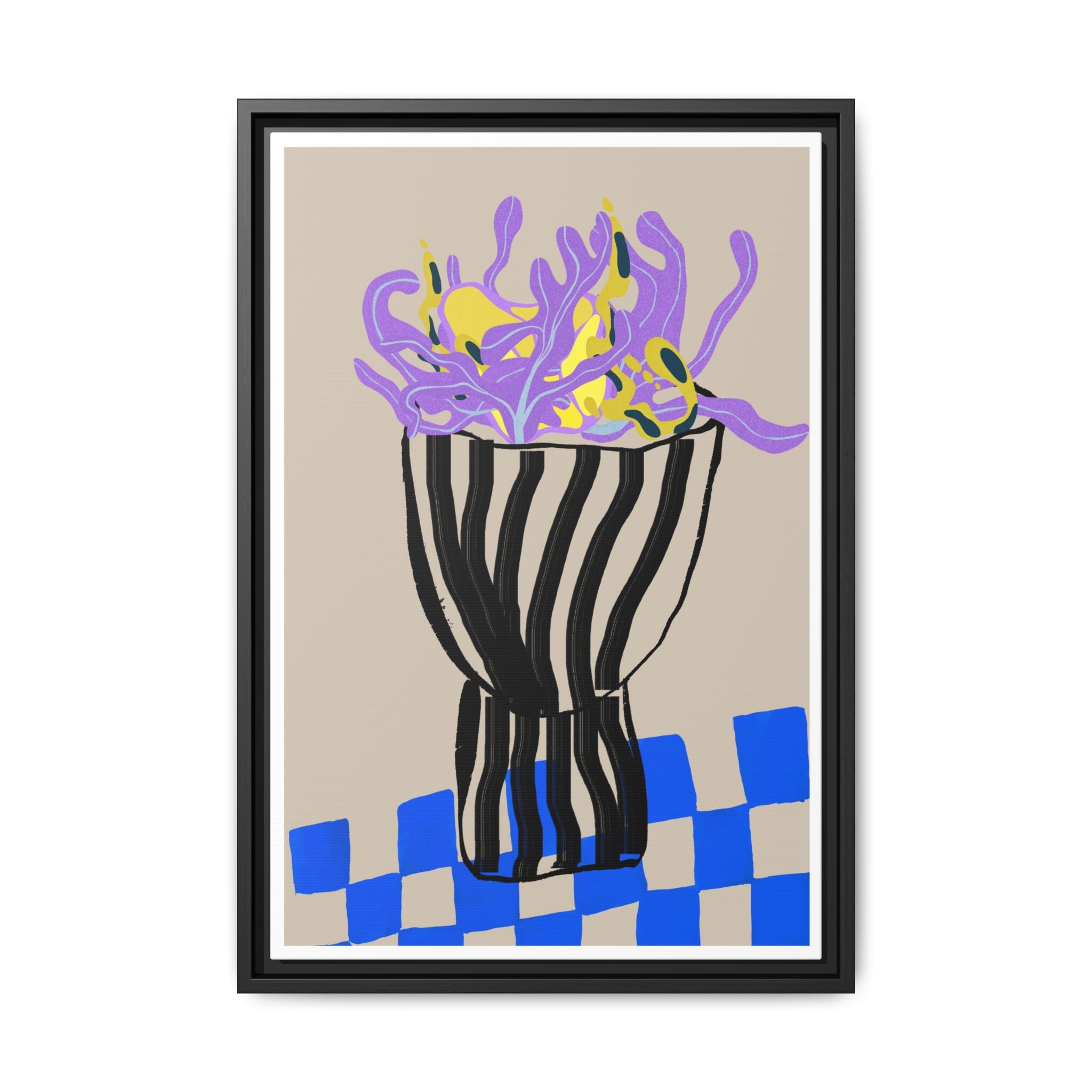 Lavender Coral Mirage - Framed