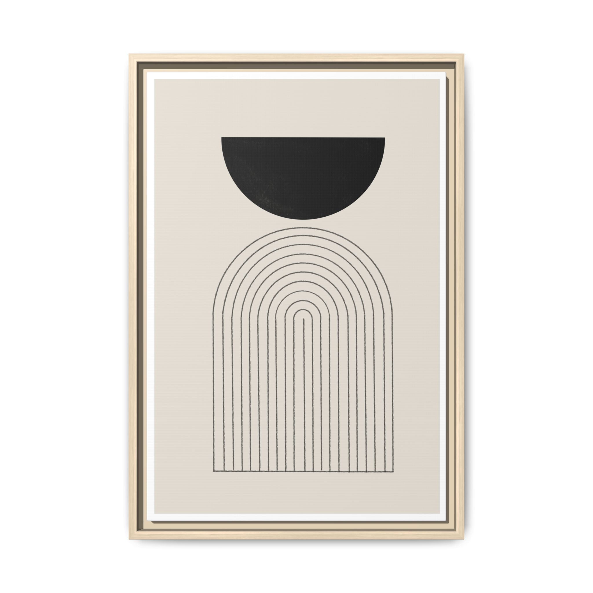 Midnight Portal Lines - Framed