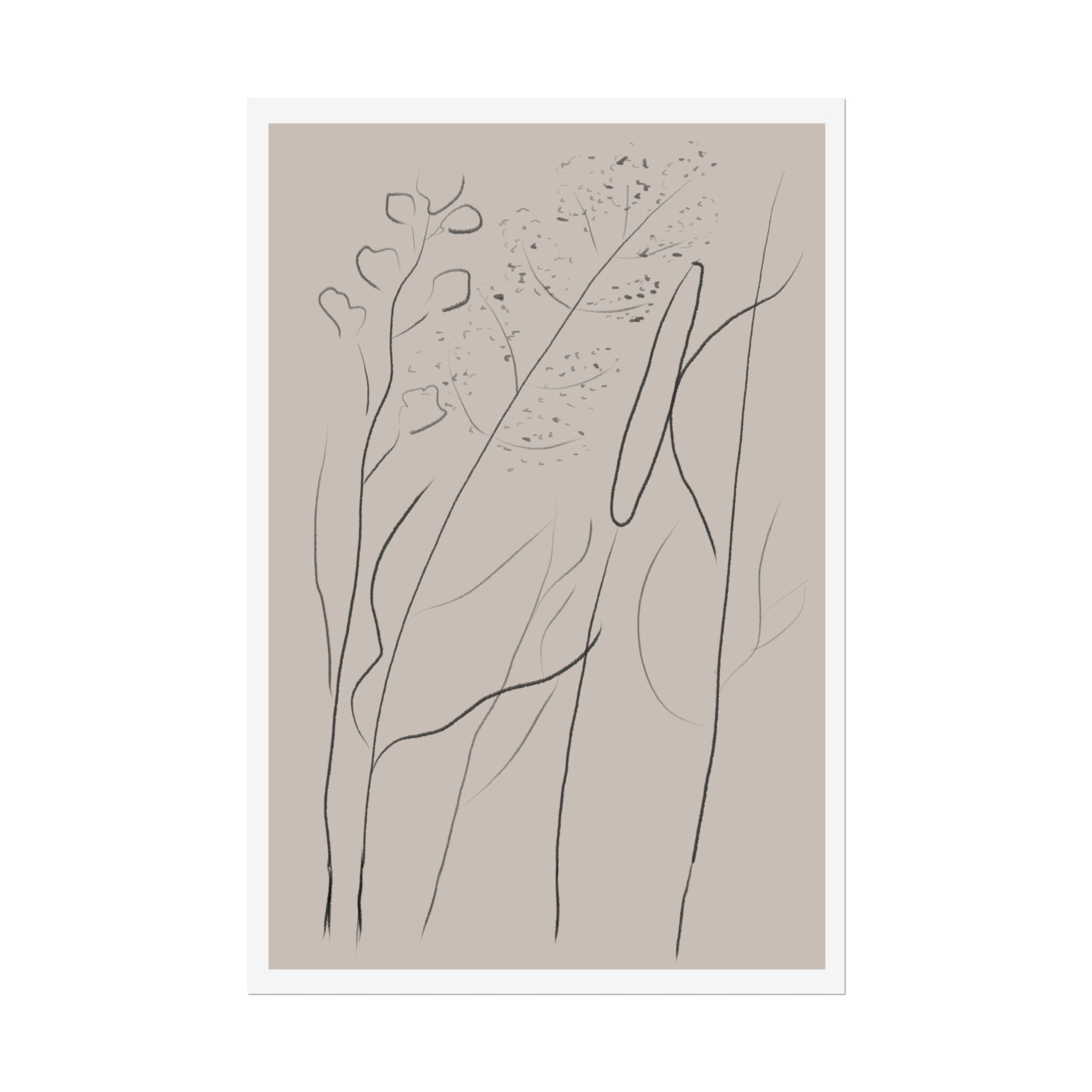 Quiet Woodland Traces - Poster