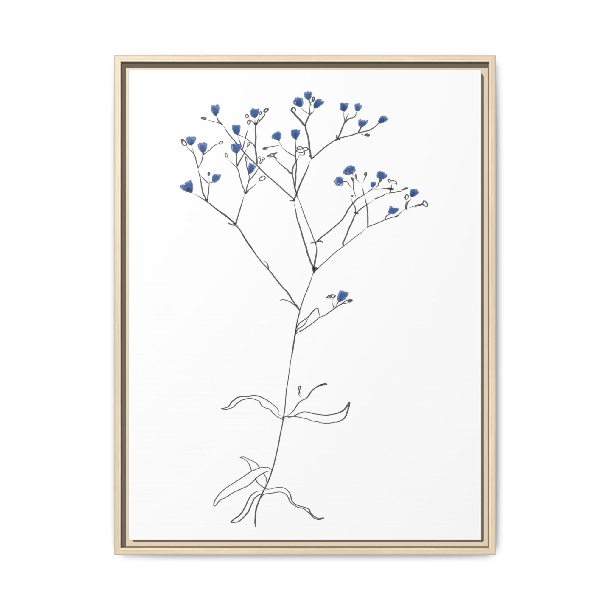 Blue Meadow Whisper - Framed