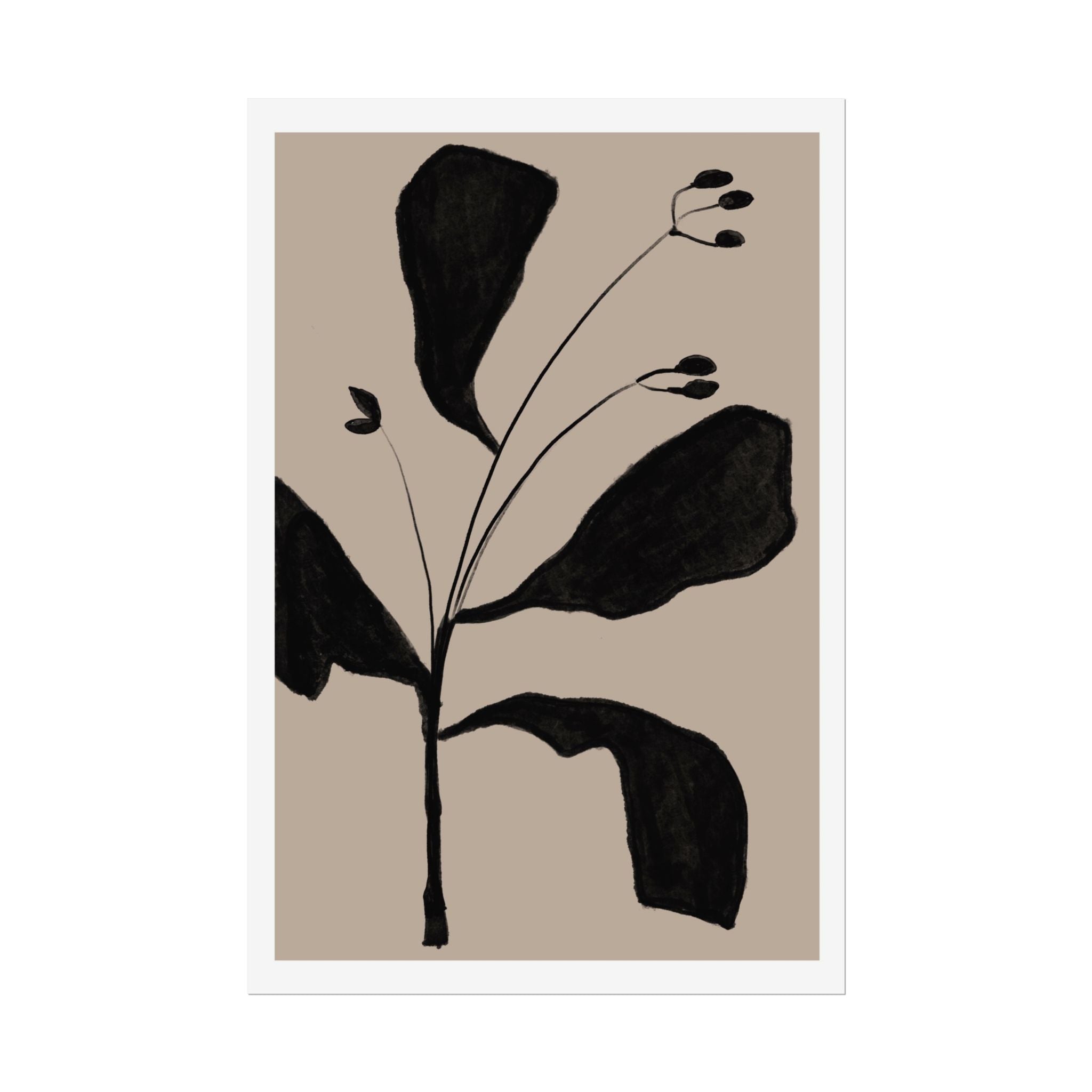 Noir Botanical Silence - Poster