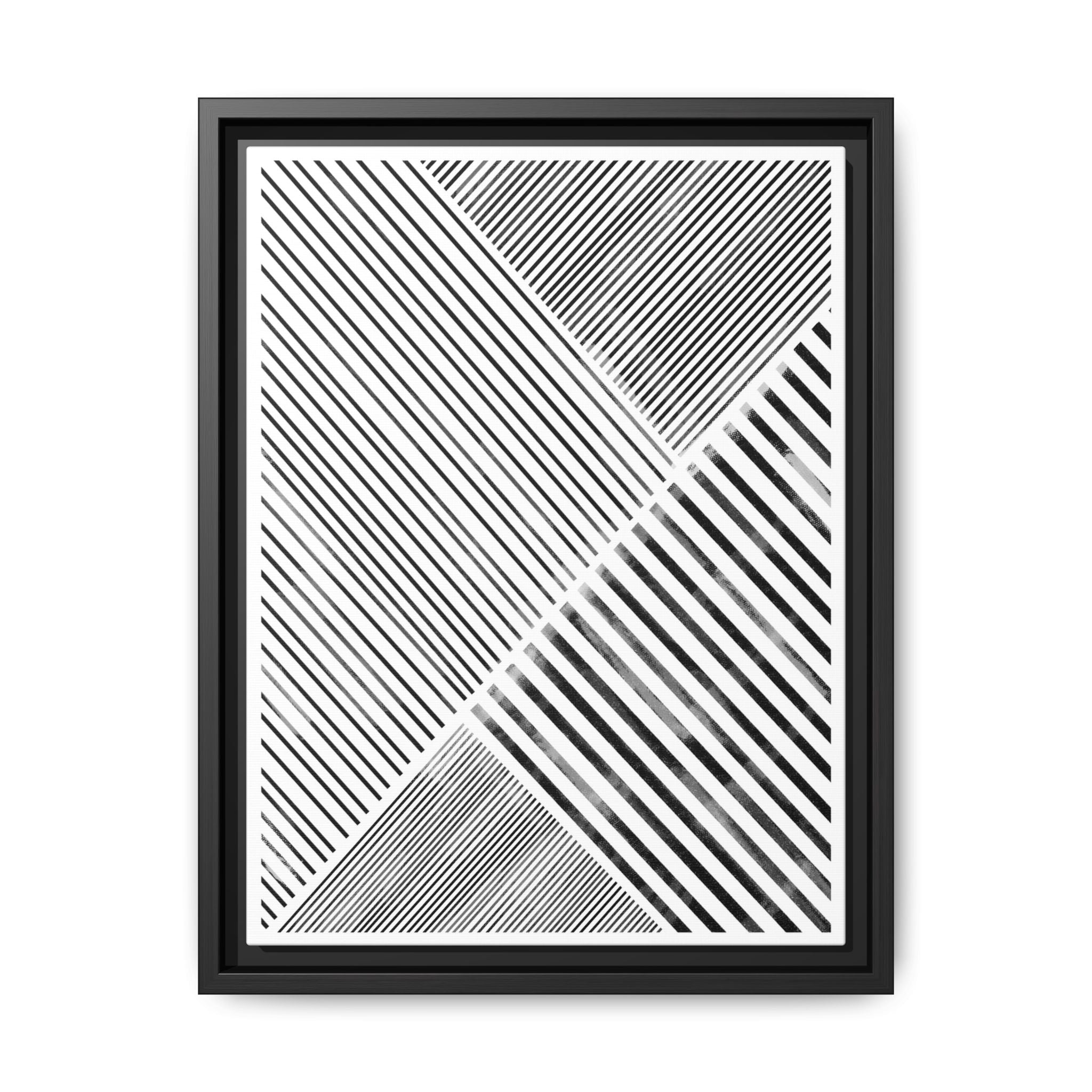 Monochrome Motion Angles - Framed