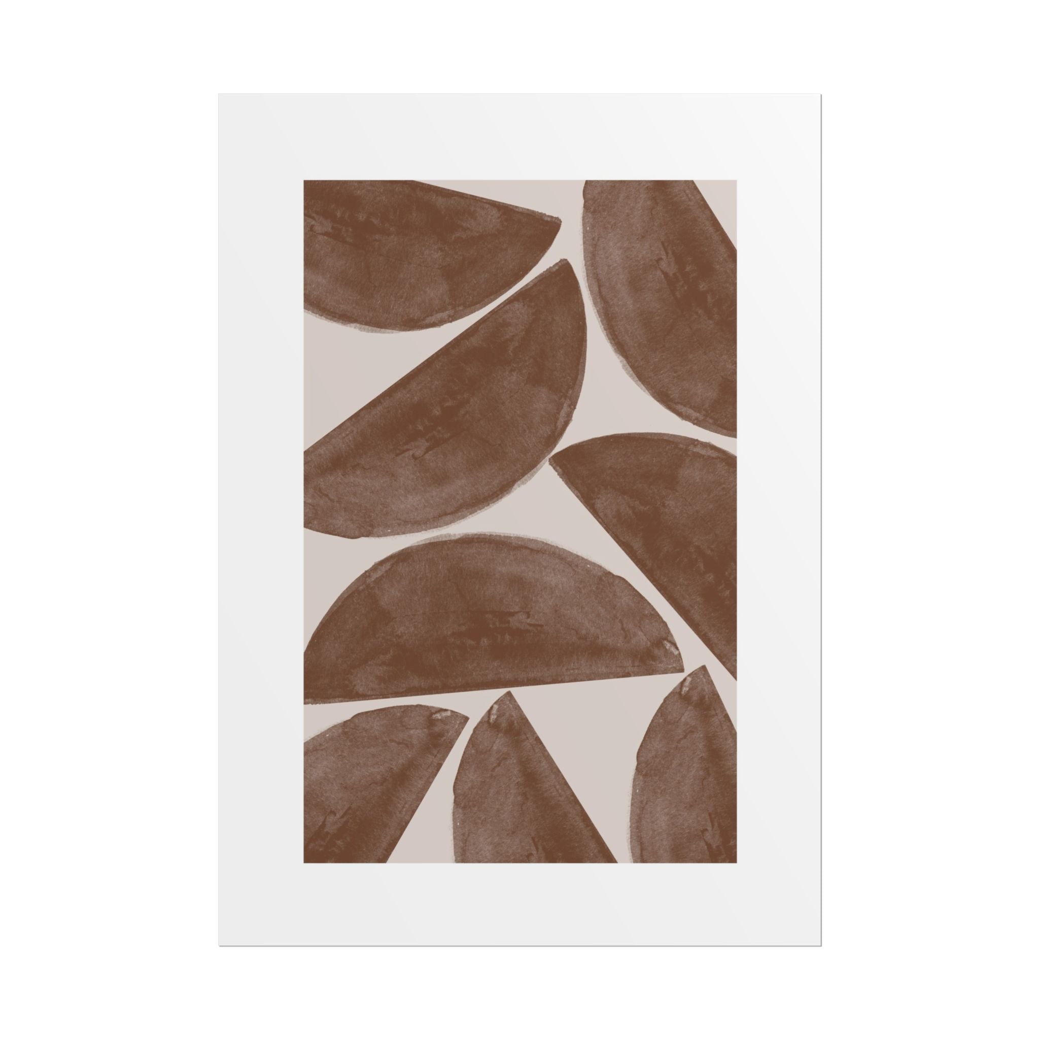 Terracotta Crescent Rhythm - Poster