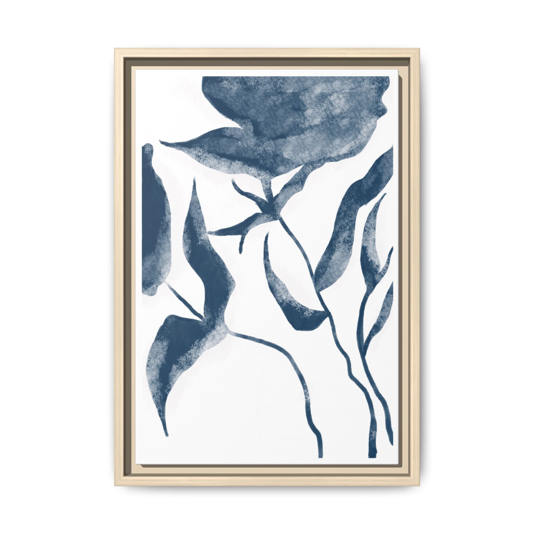 Indigo Bloom Reverie - Framed
