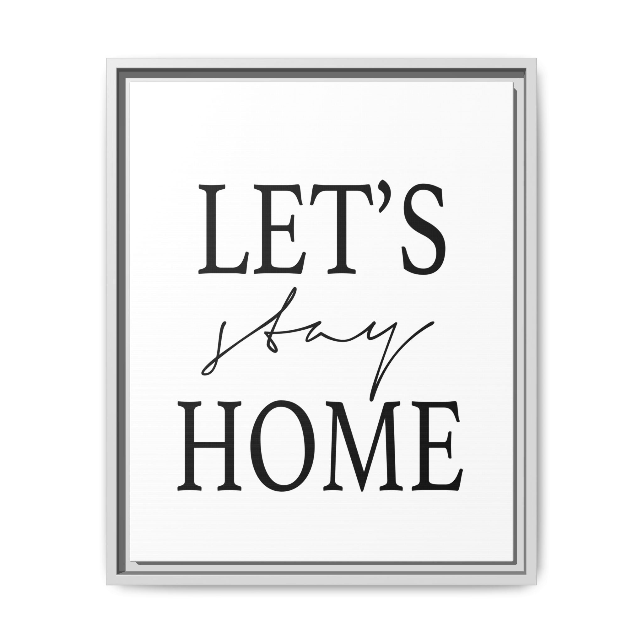 Gentle Haven Typography Glow - Framed