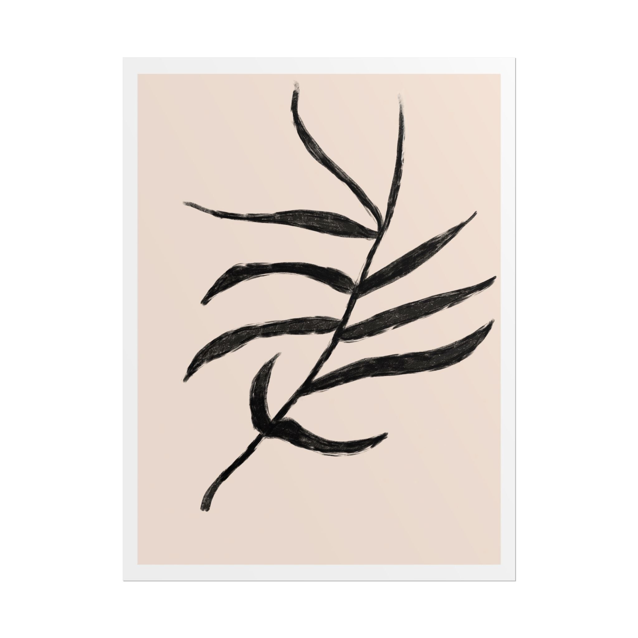 Ebony Frond Drift - Poster