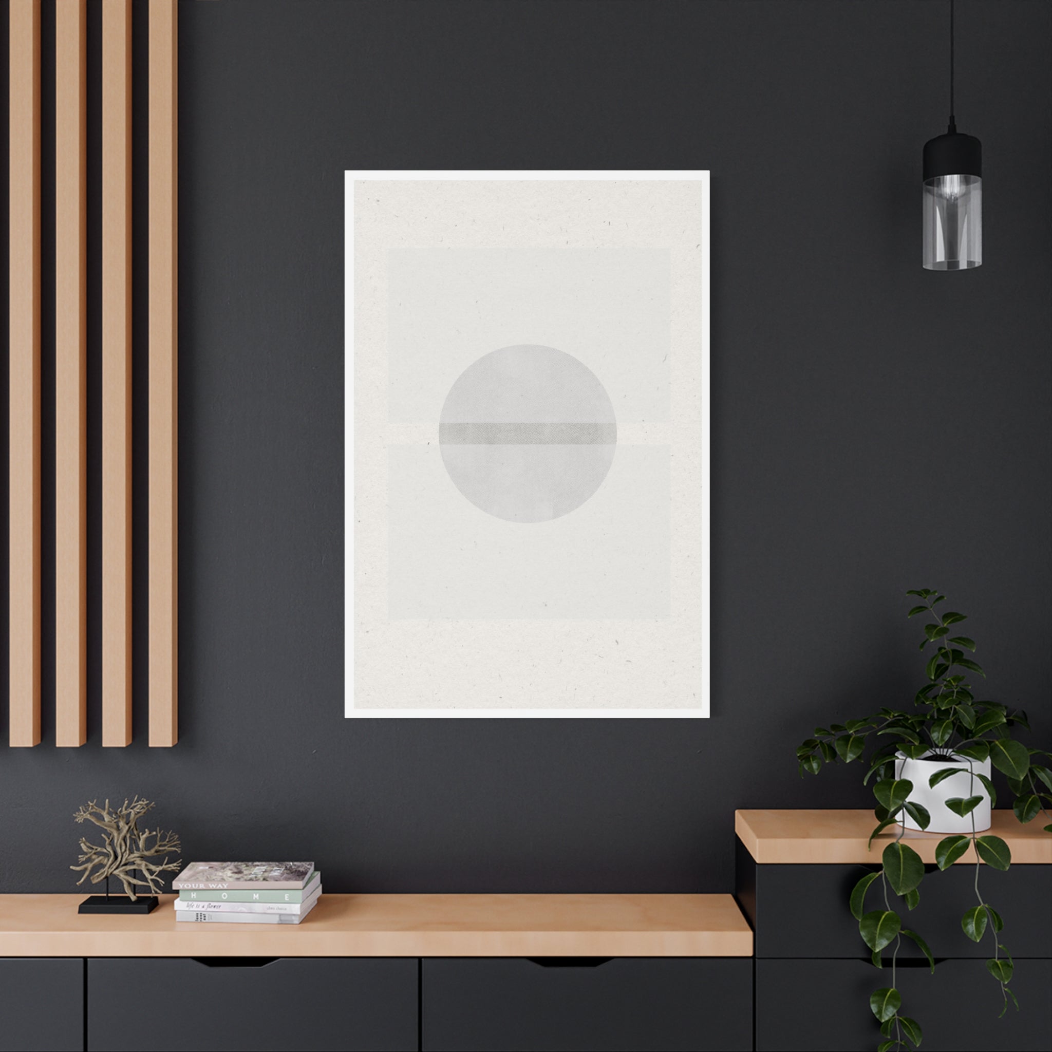 Silent Ivory Horizon - Canvas
