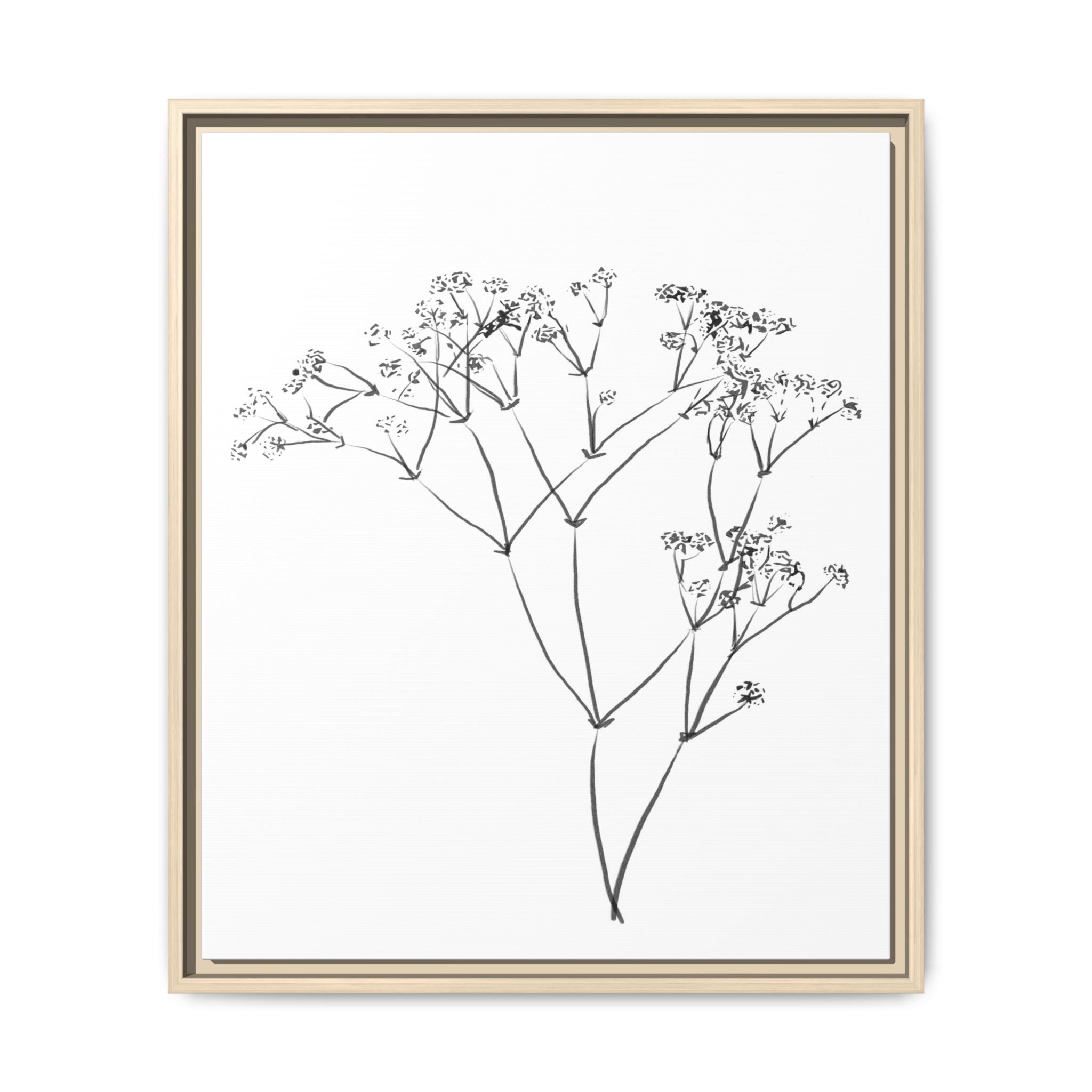 Whispering Meadow Sketch - Framed