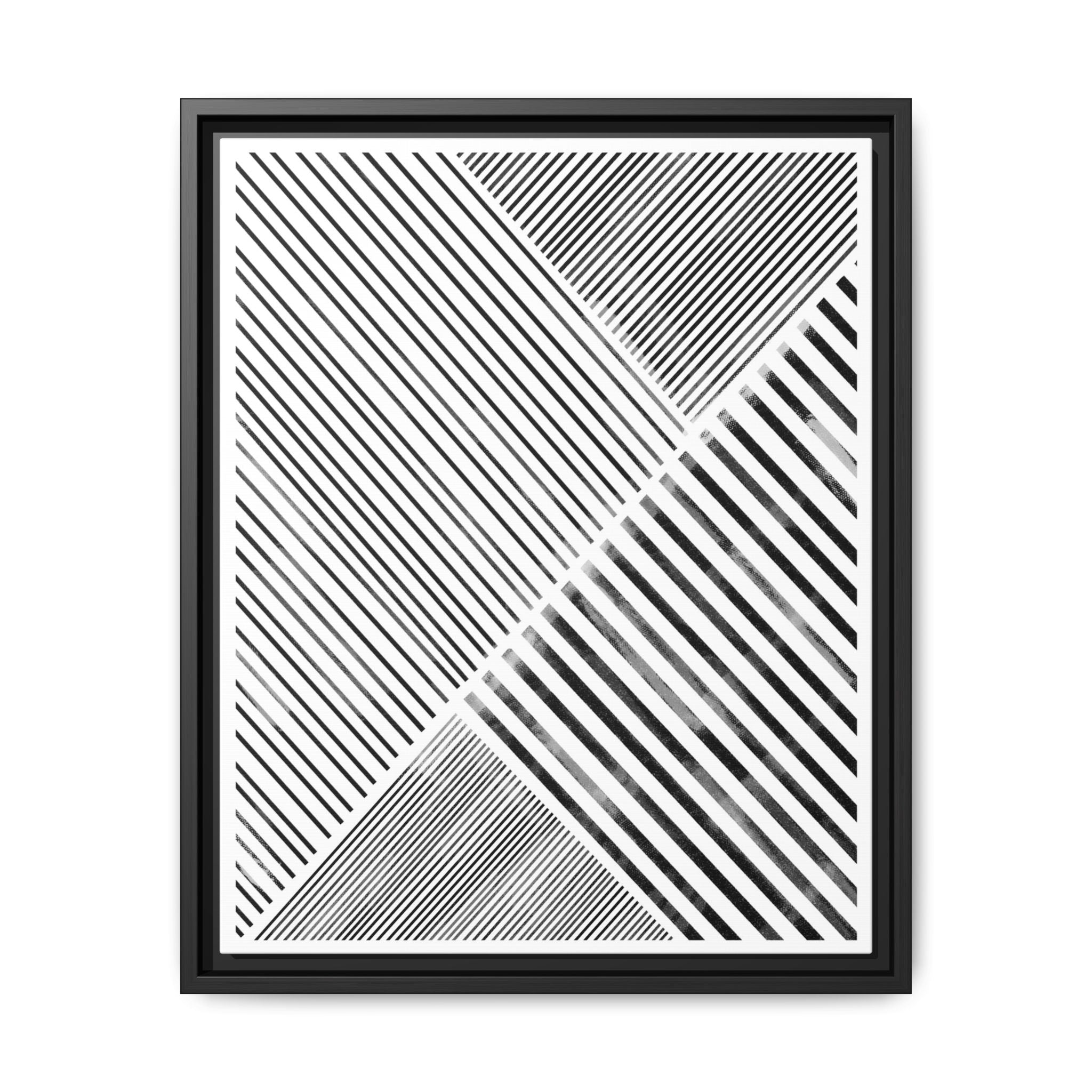 Monochrome Motion Angles - Framed
