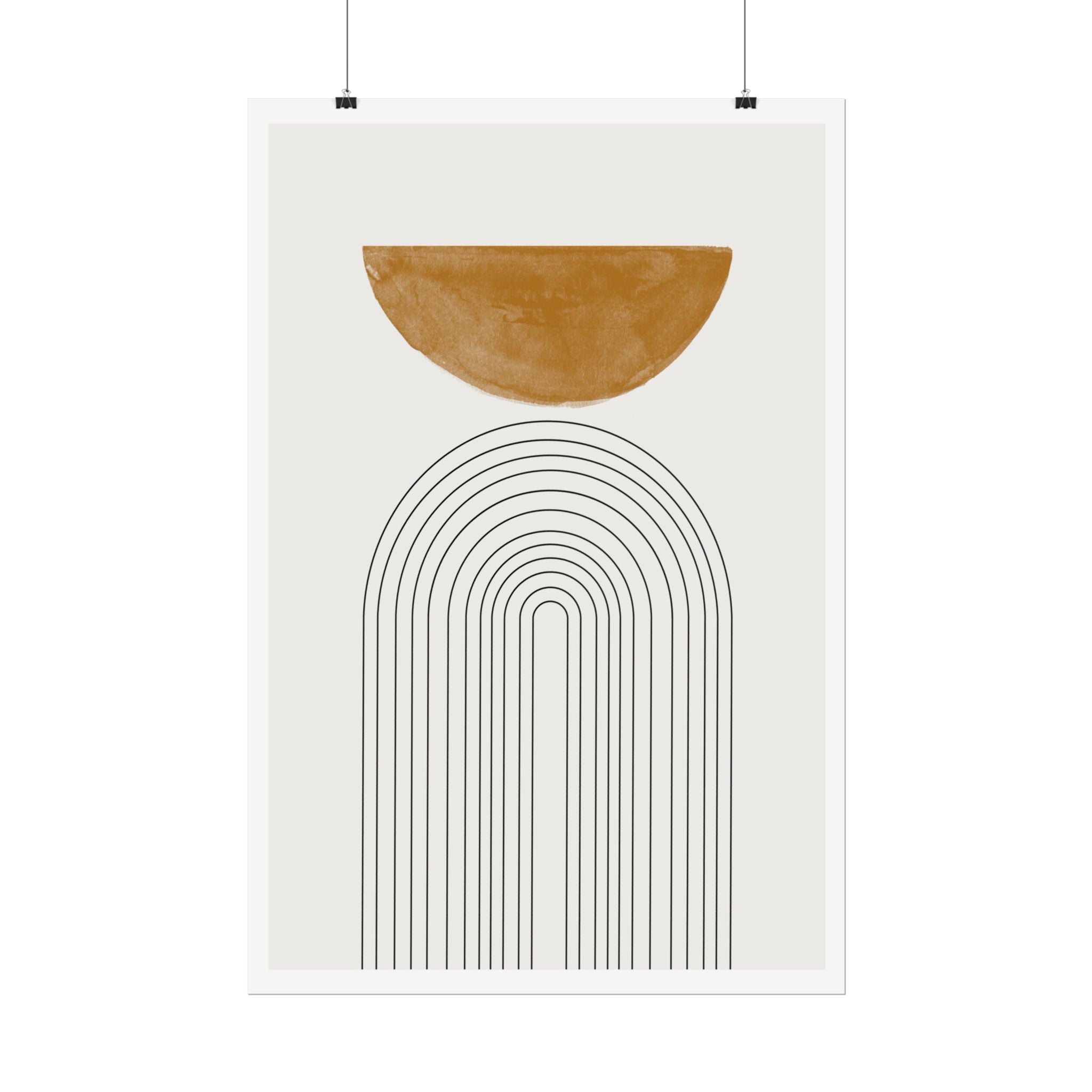 Ochre Horizon Passage - Poster