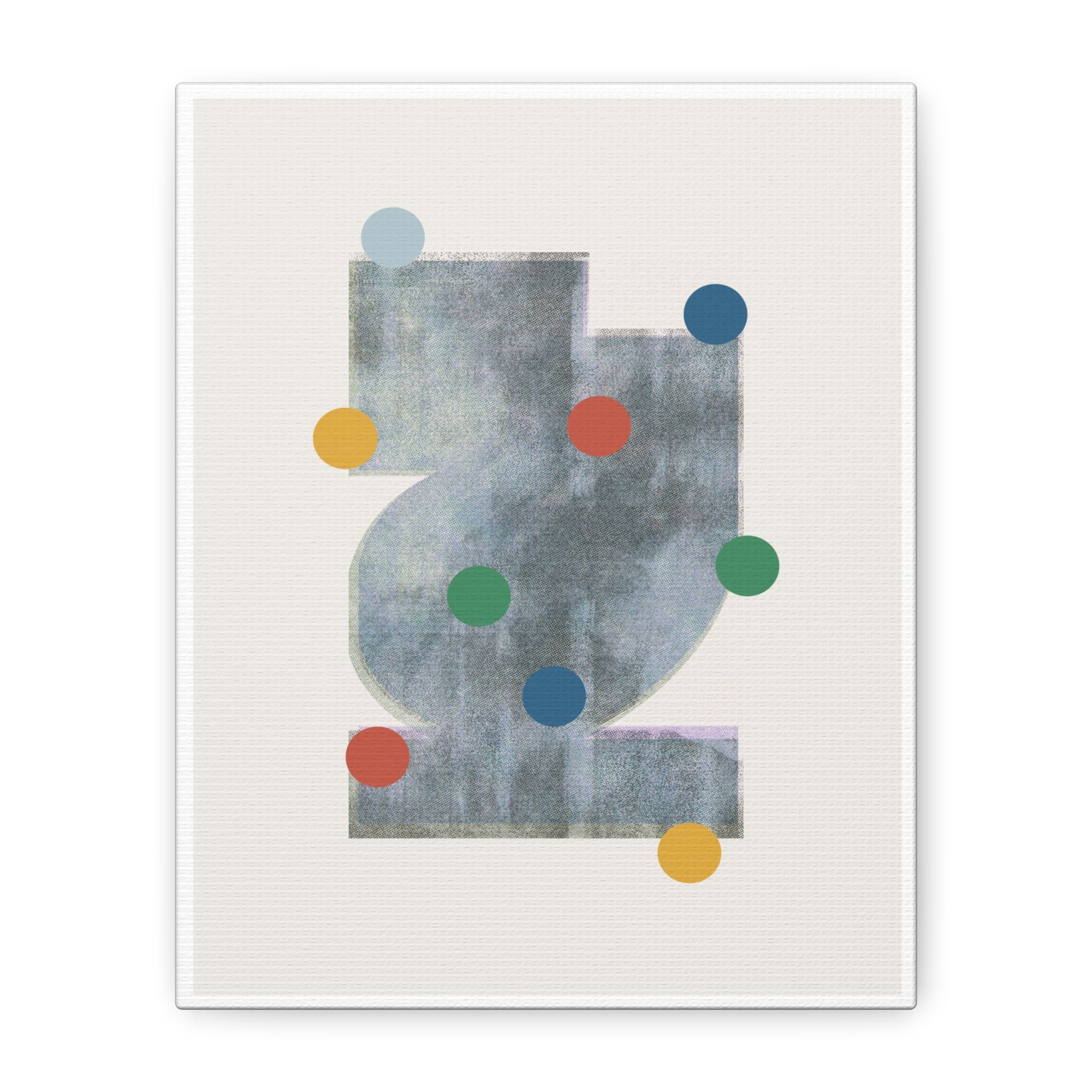 Muted Geometry Reverie - Canvas