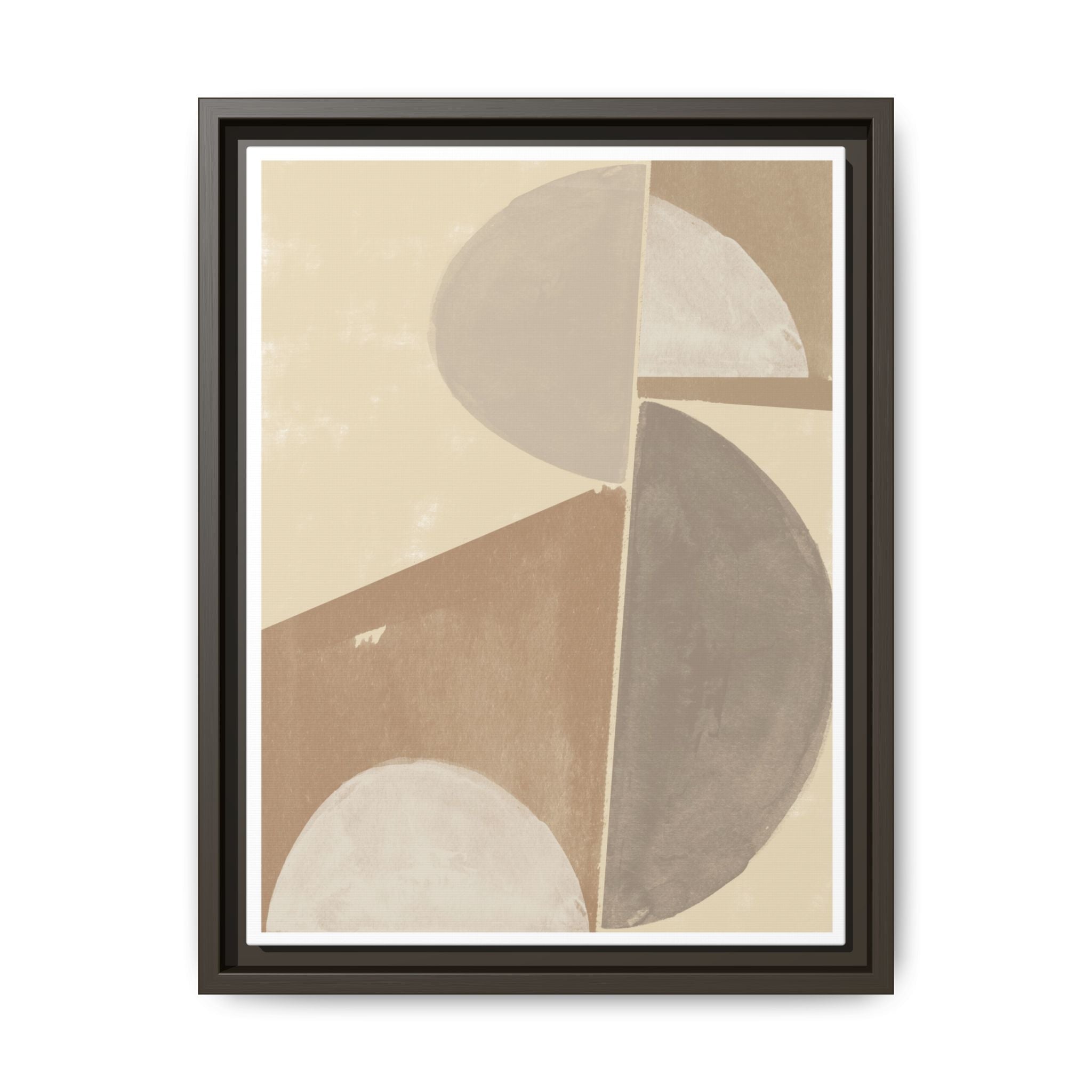 Desert Moon Geometry Echo - Framed