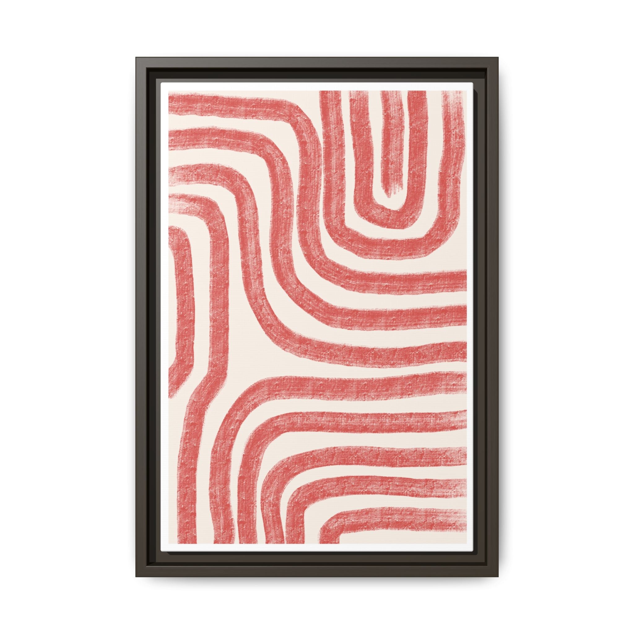 Coral Drift Pathways - Framed