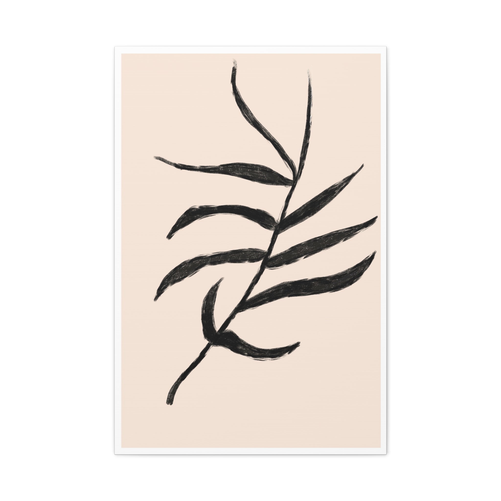 Ebony Frond Drift - Canvas