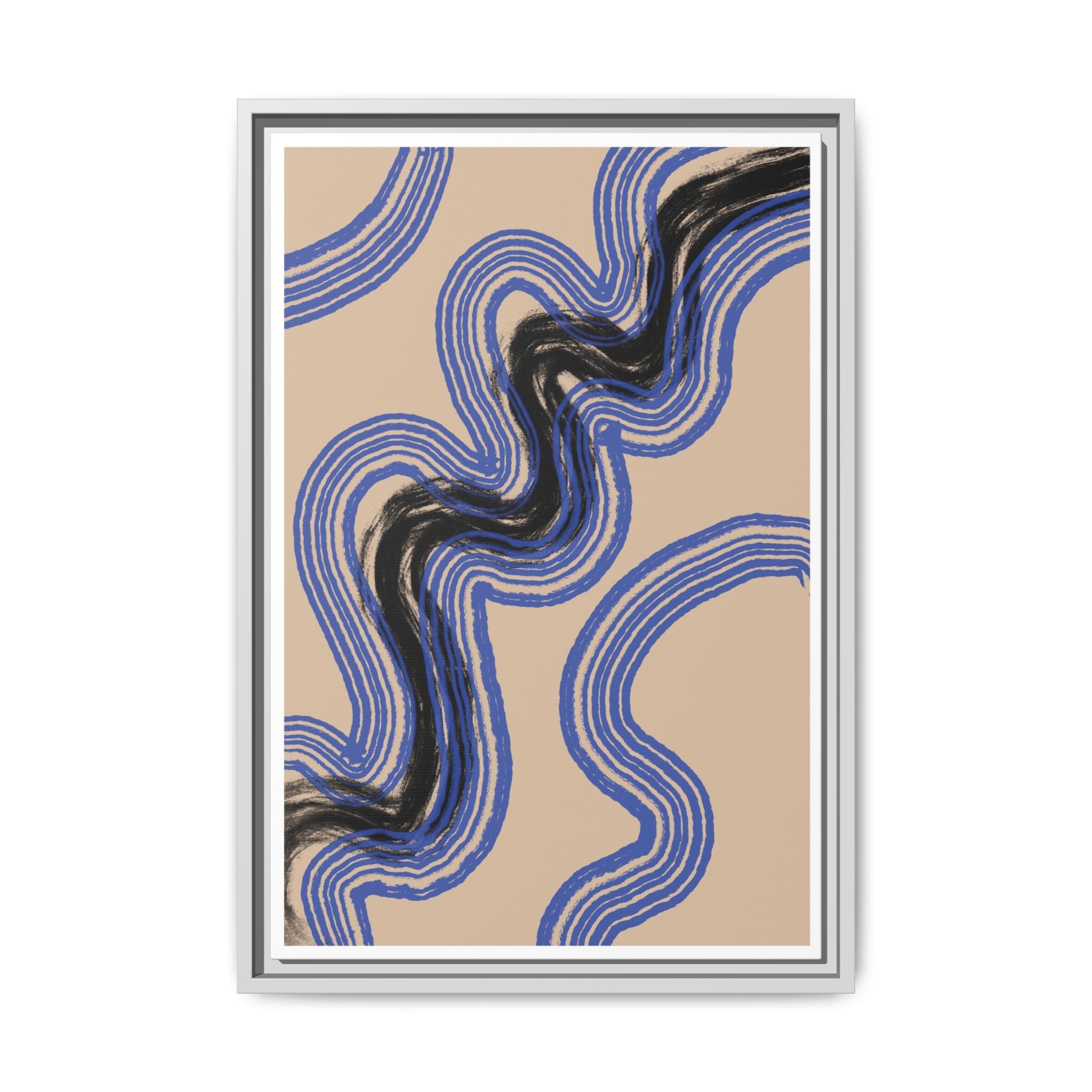 Indigo Rhythm Passage - Framed