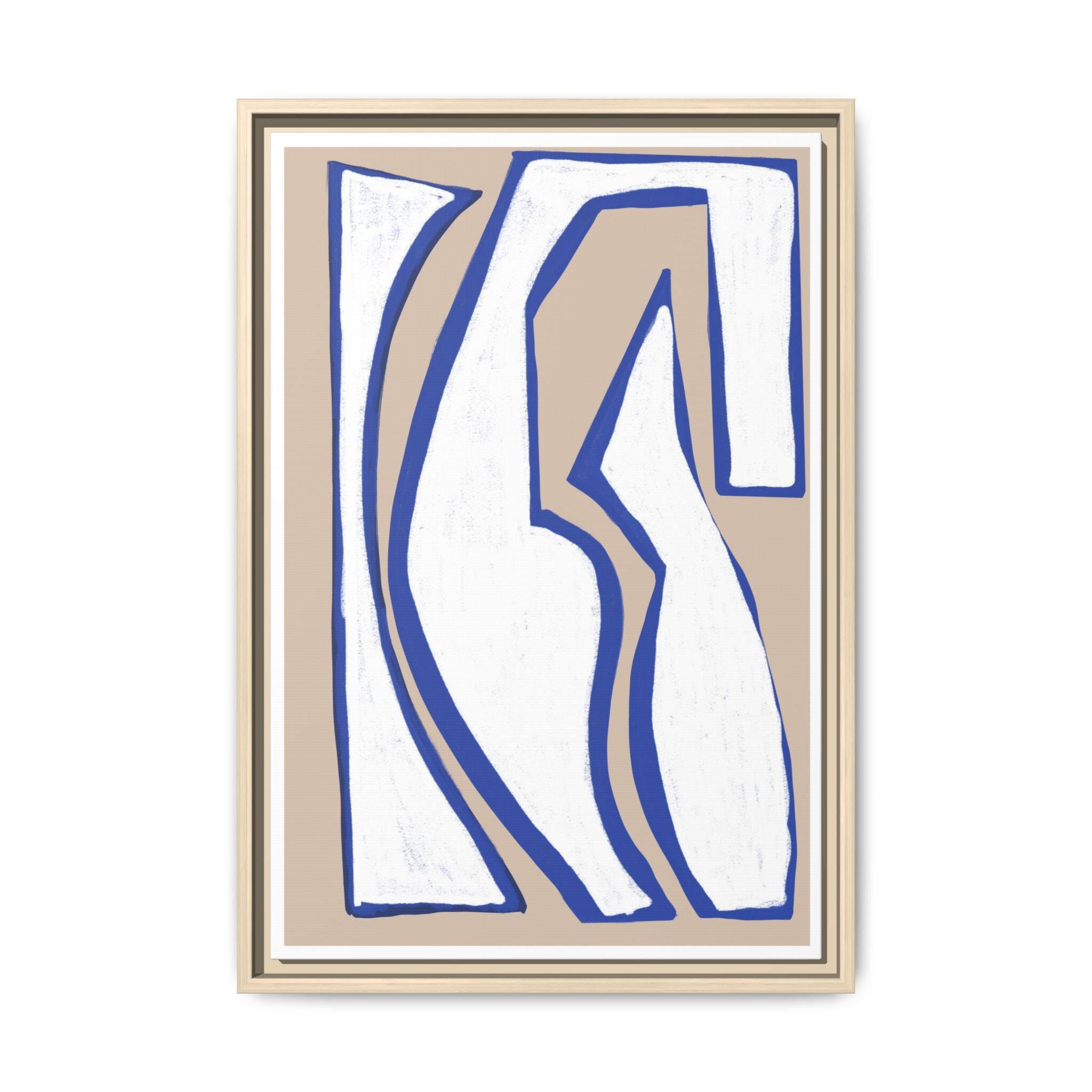 Cobalt Form Continuum - Framed