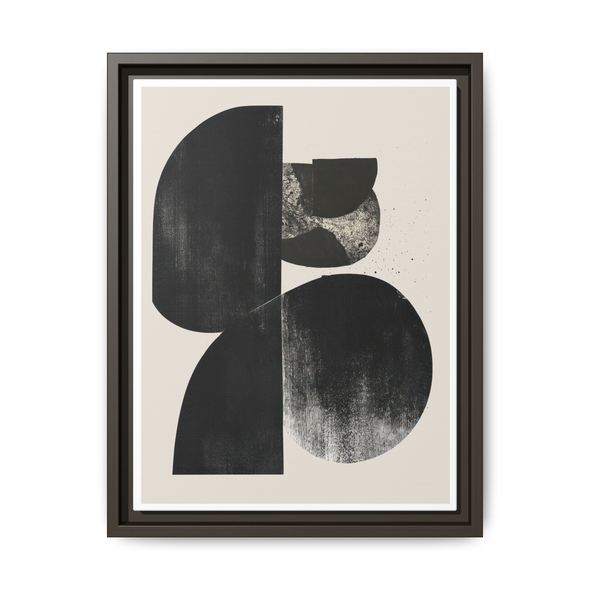 Obsidian Drift Composition - Framed
