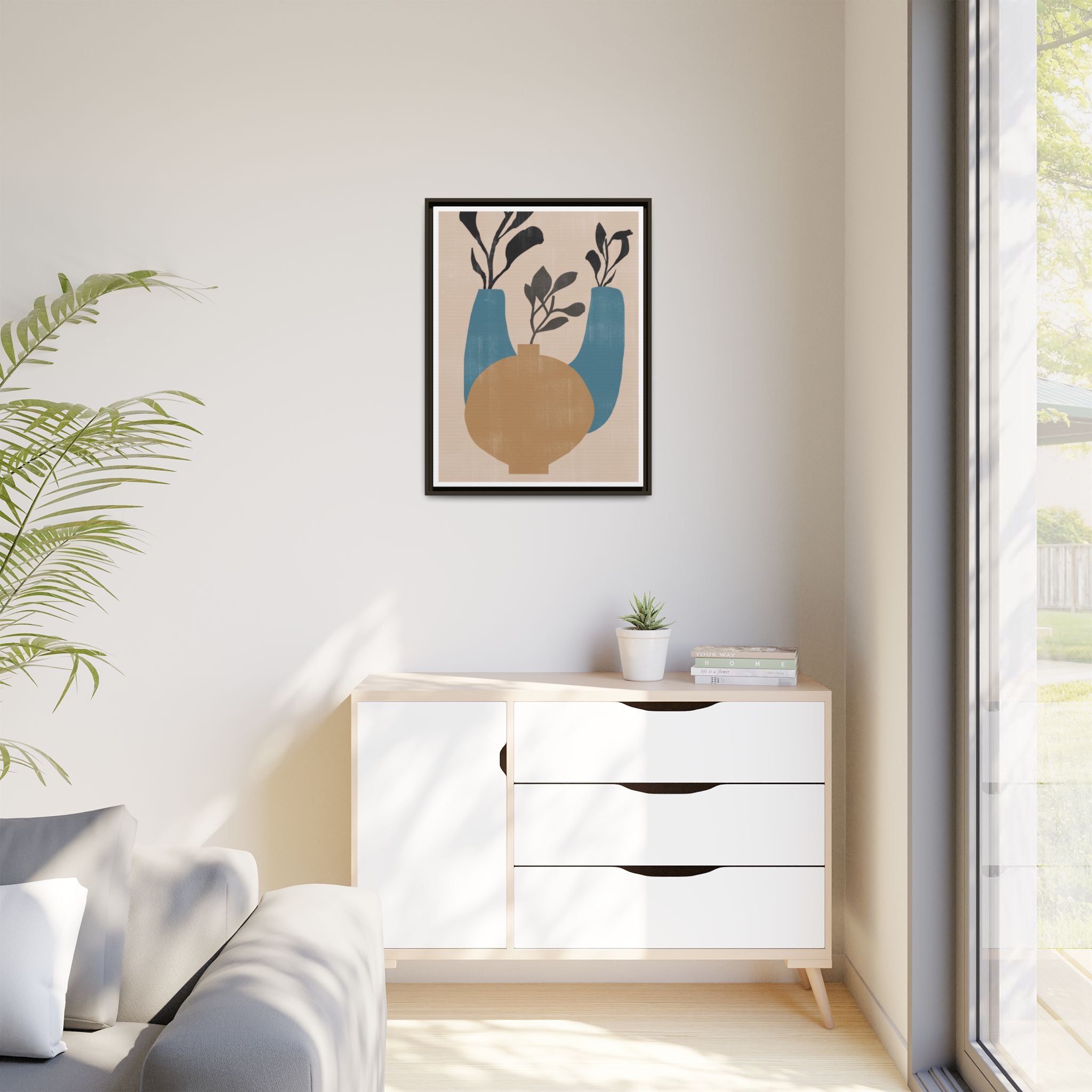 Azure Vessel Harmony - Framed