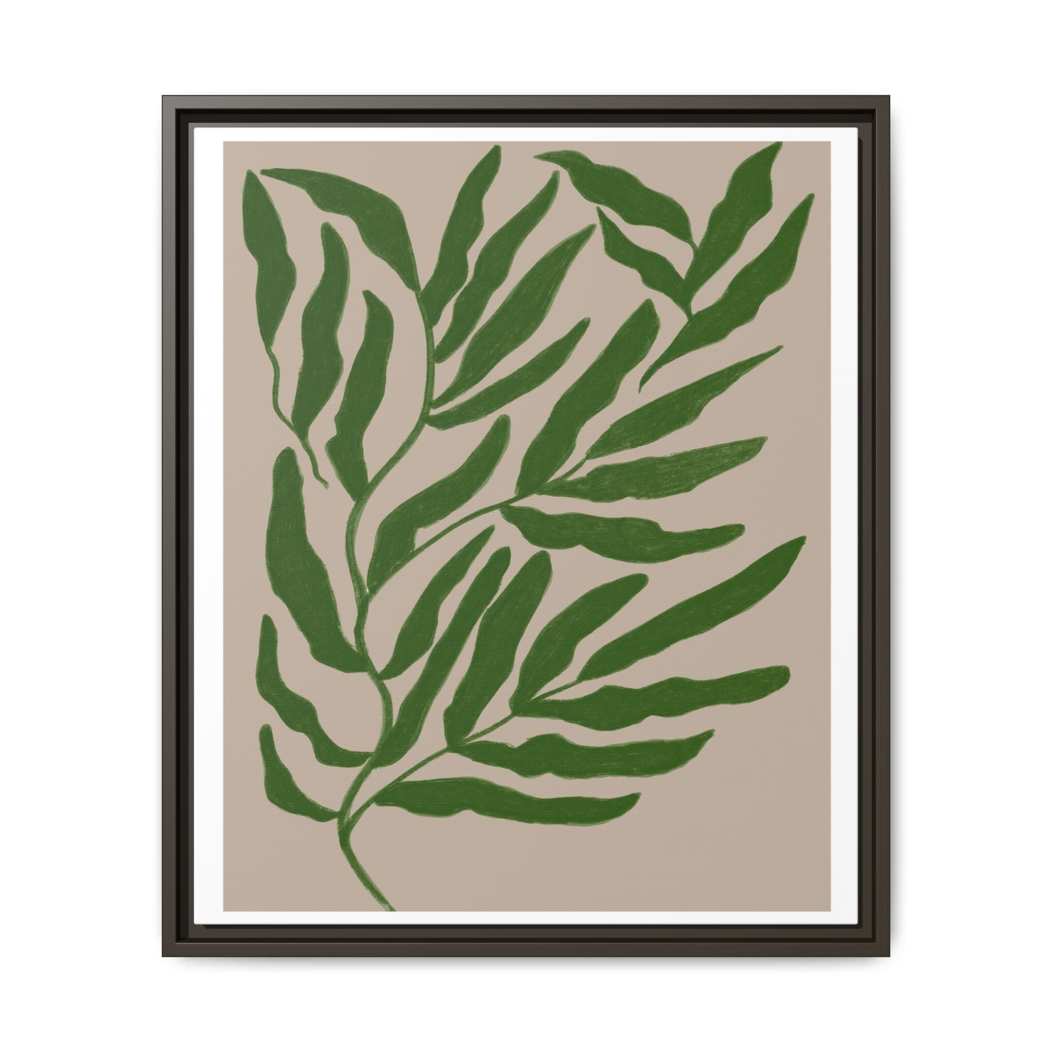 Emerald Canopy Drift - Framed