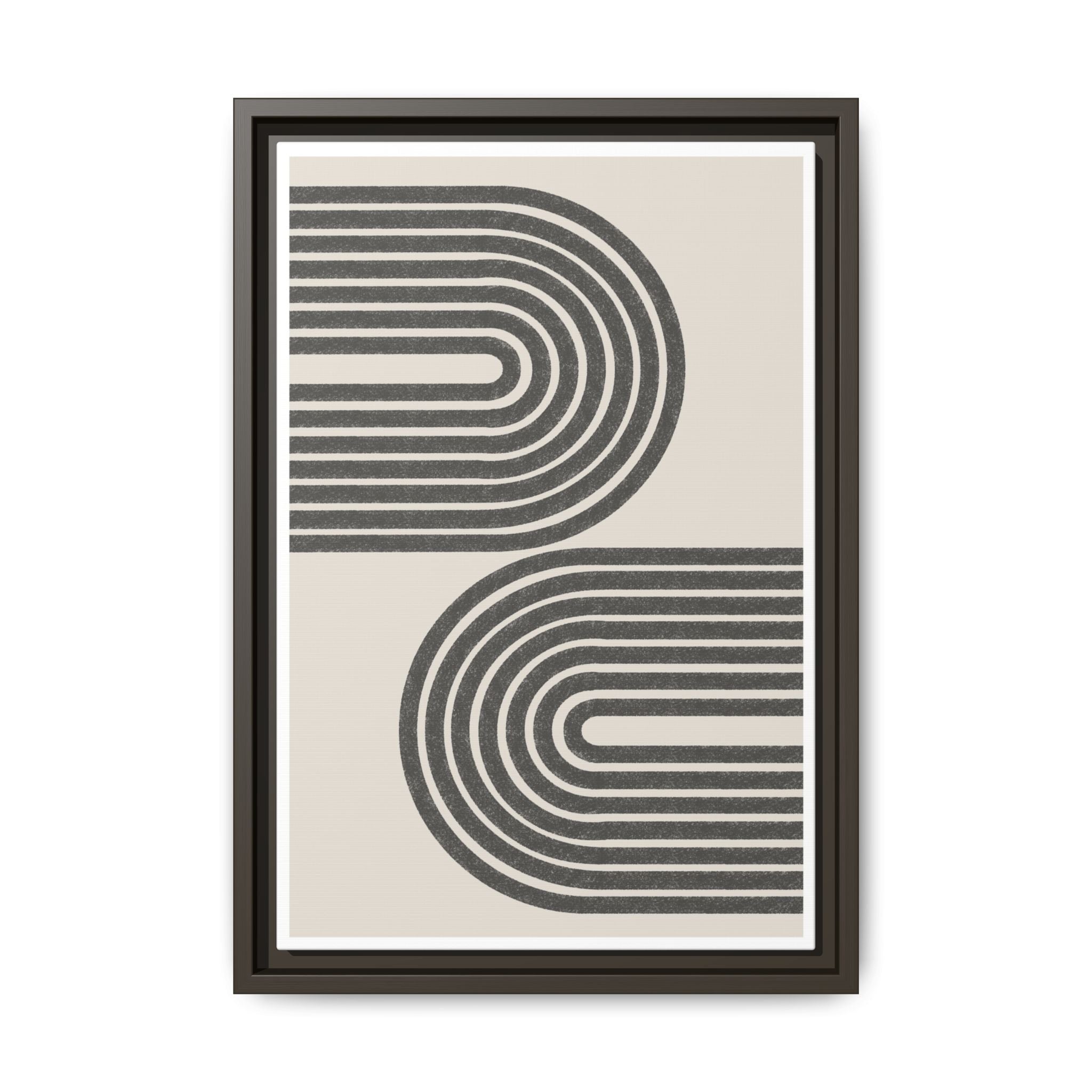Twin Horizon Currents - Framed