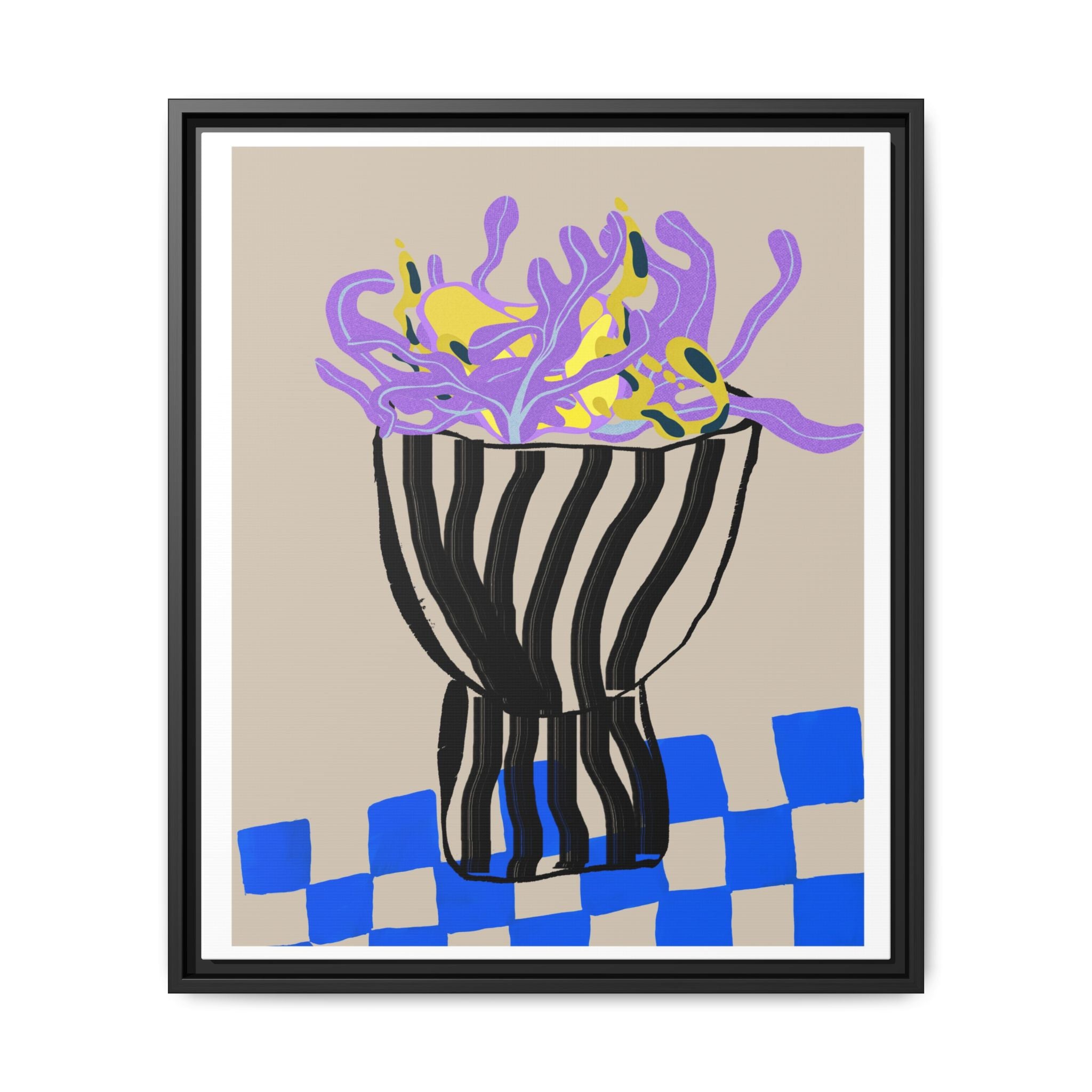 Lavender Coral Mirage - Framed