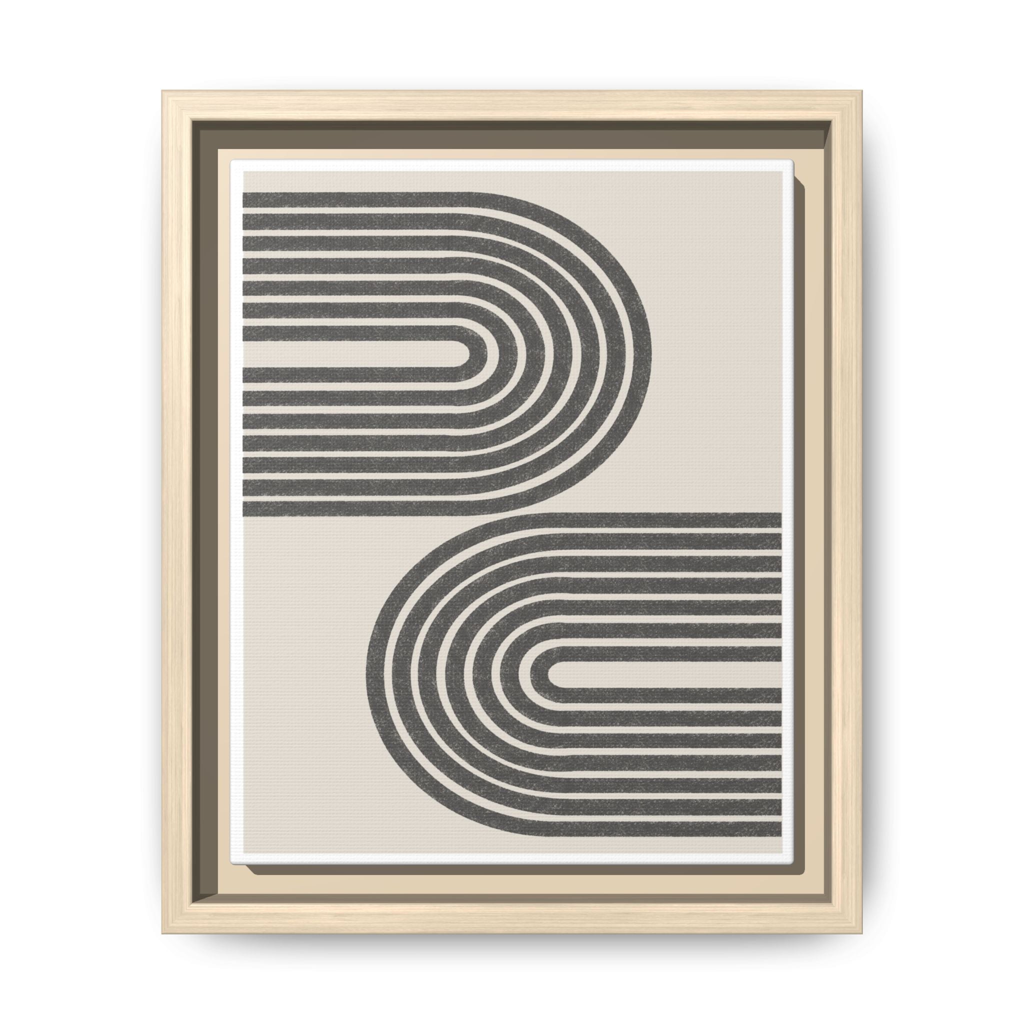 Twin Horizon Currents - Framed