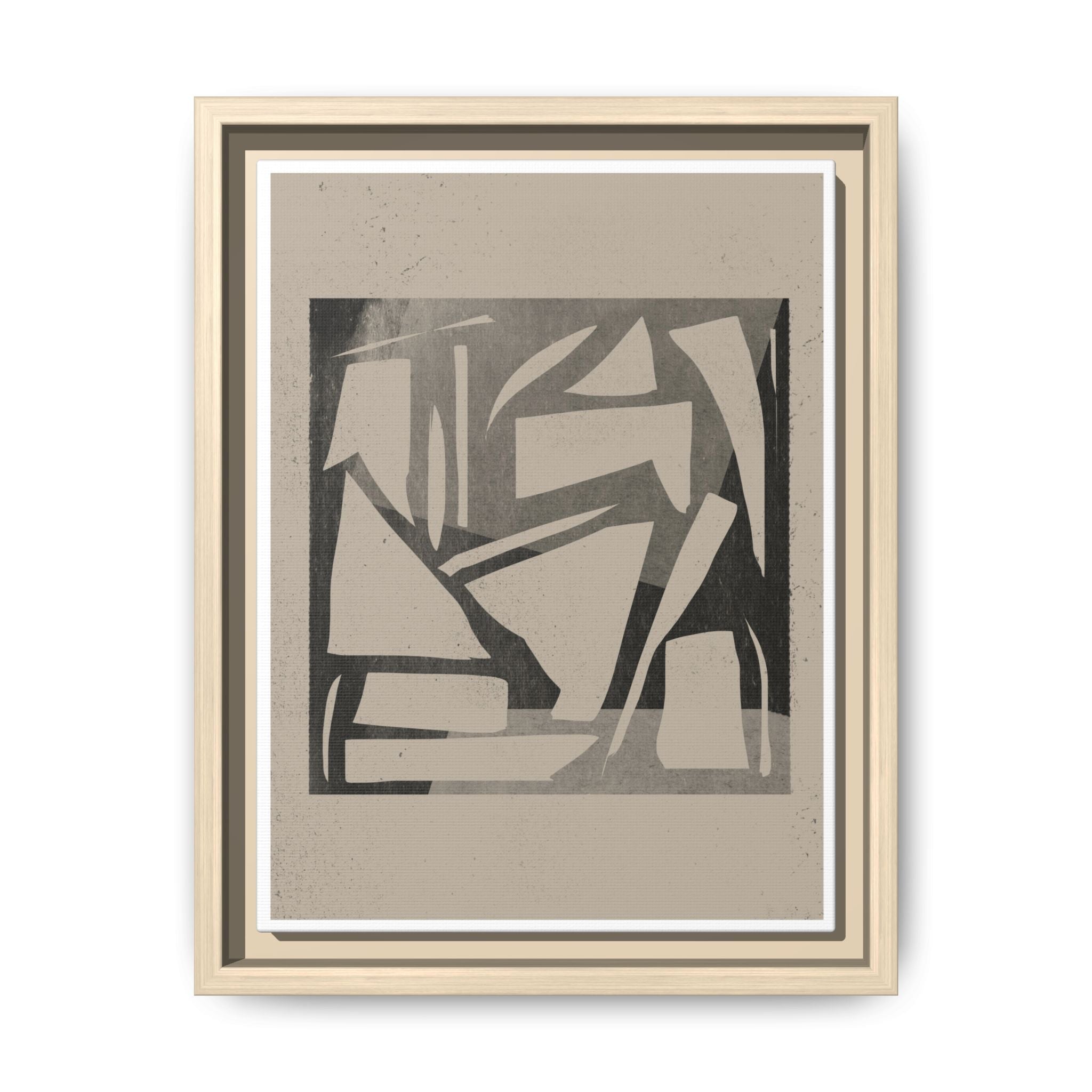 Shadow Fragment Rhythm Study - Framed