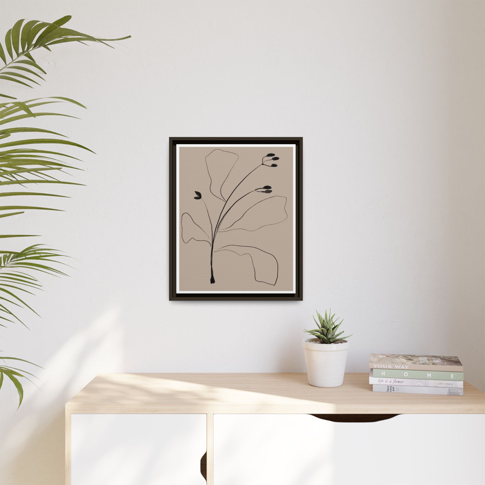 Quiet Botanical Gesture - Framed