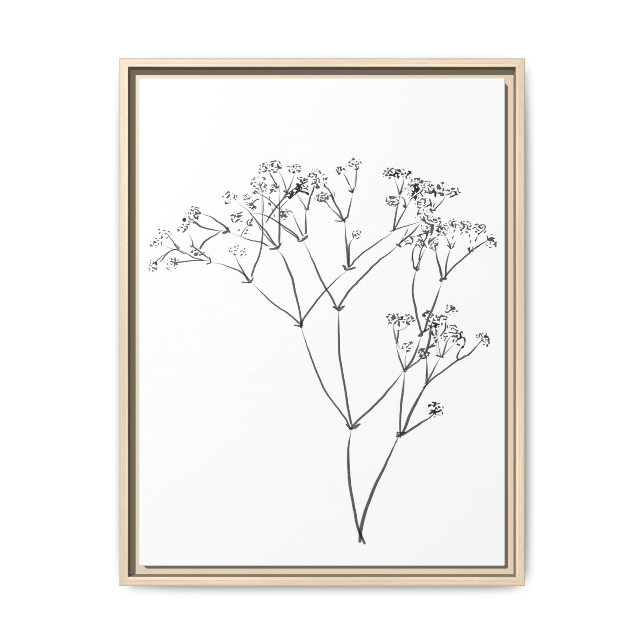 Whispering Meadow Sketch - Framed