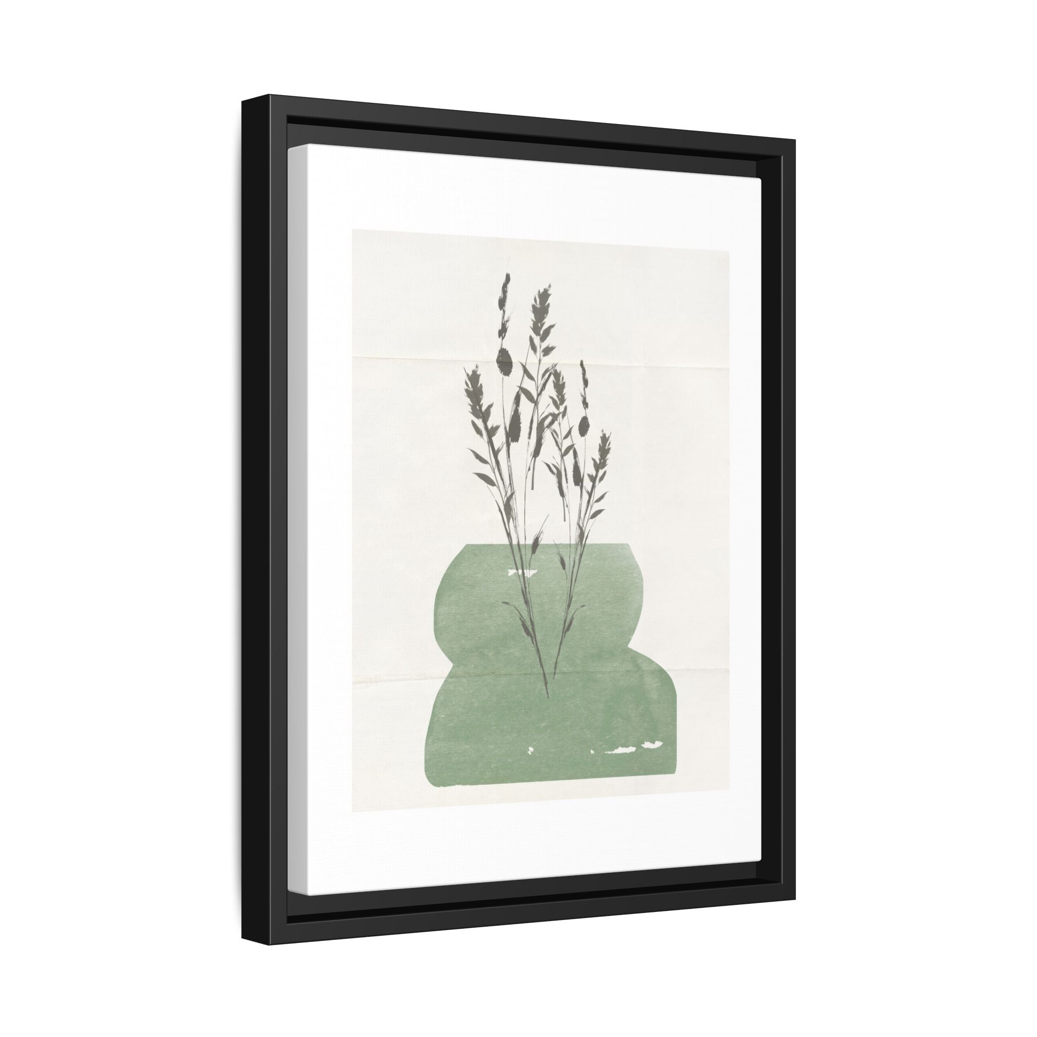 Sage Meadow Silhouette - Framed