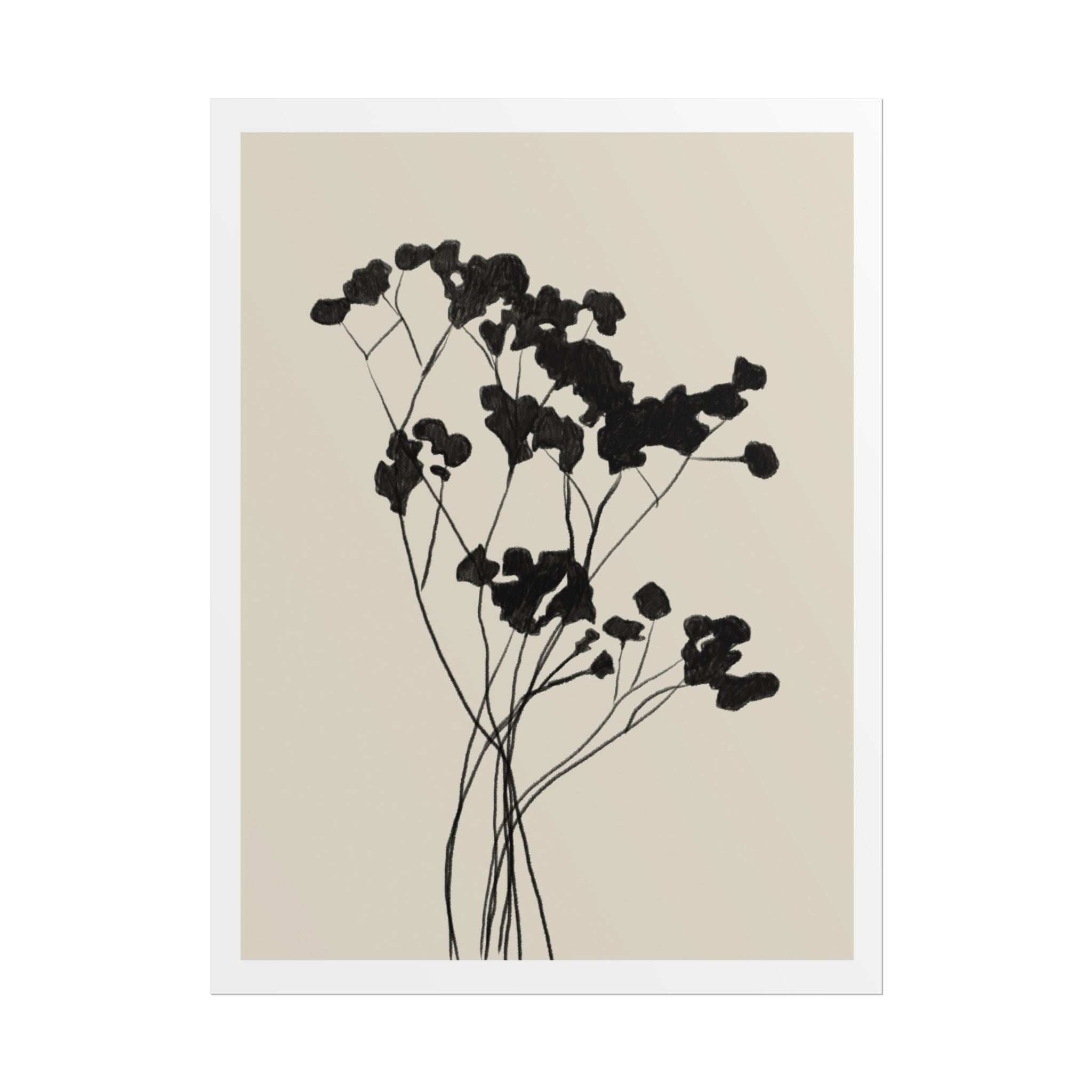 Velvet Bloom Silhouettes - Poster