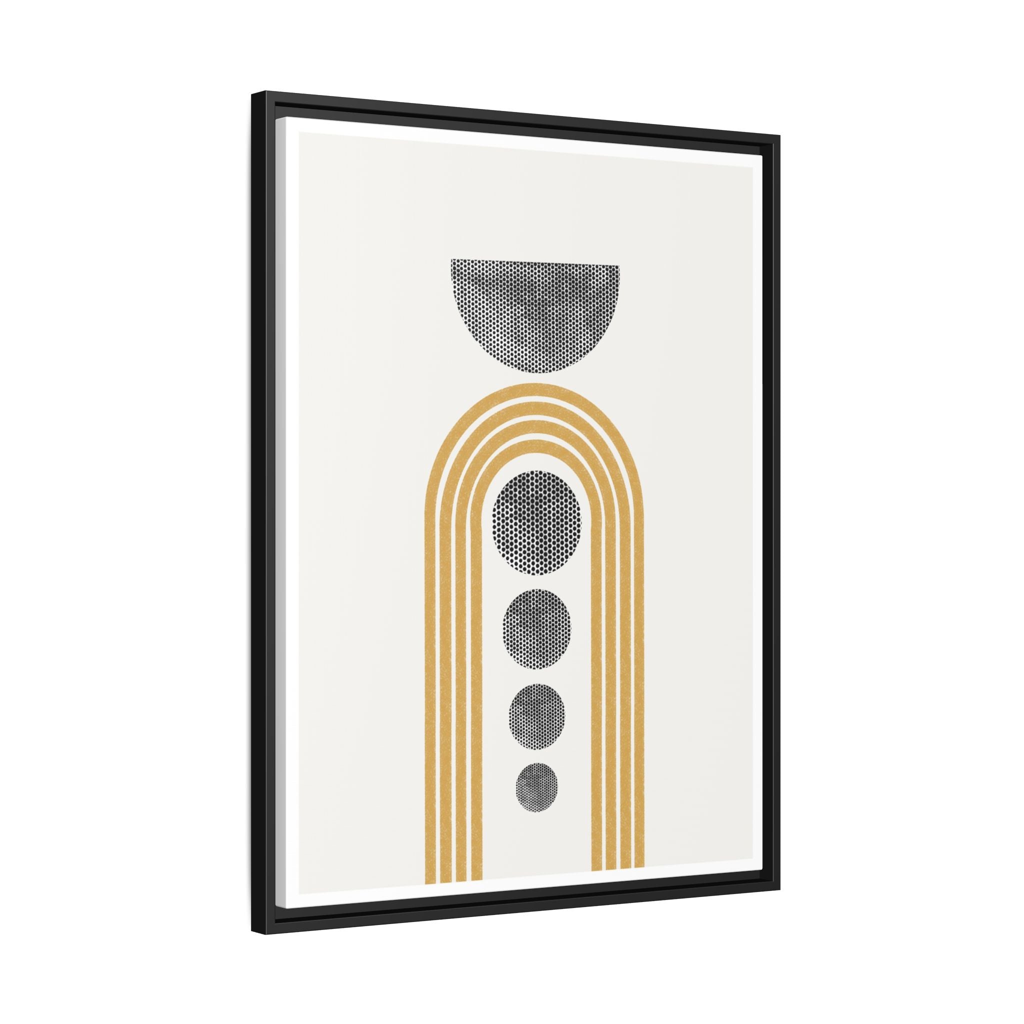 Golden Orbit Cascade - Framed