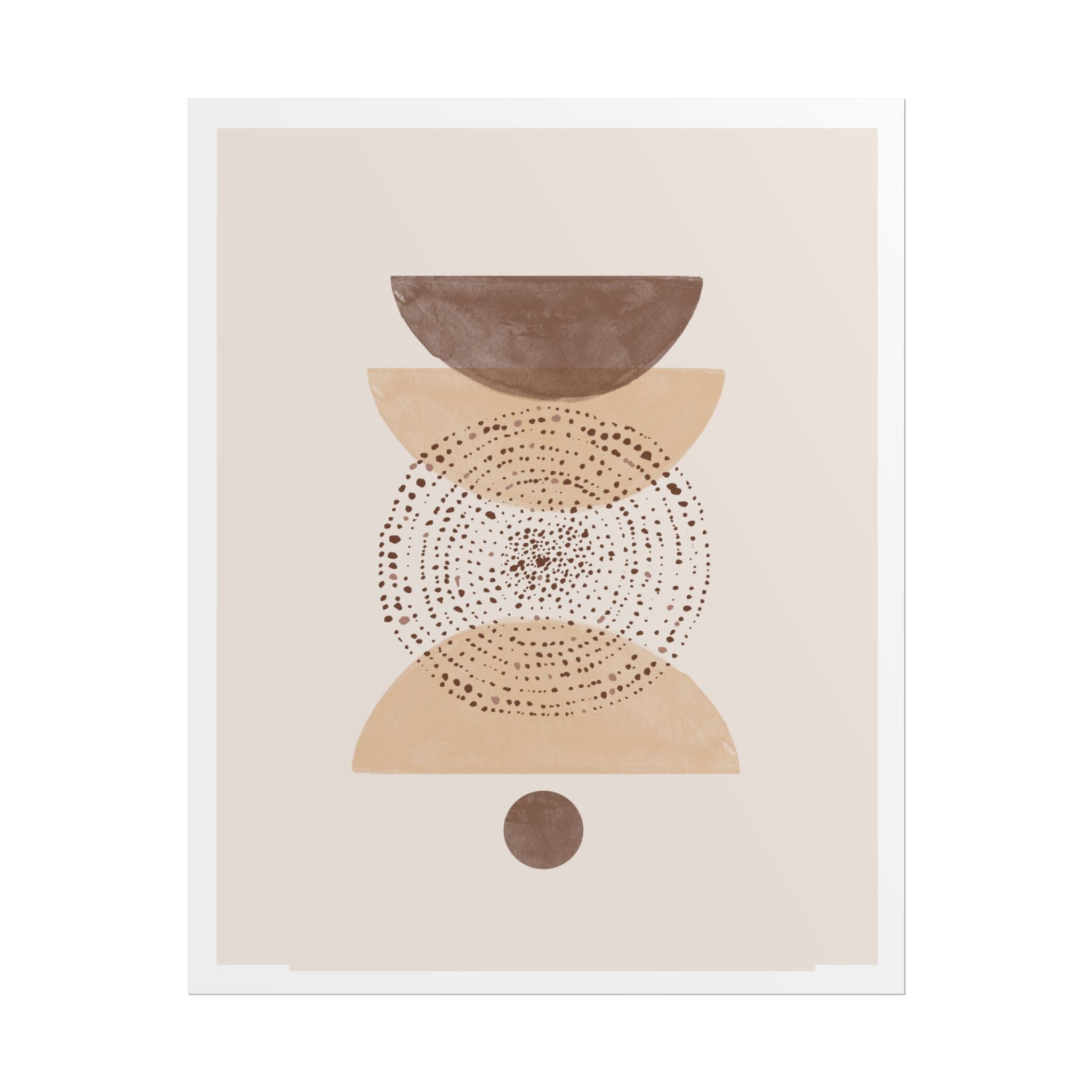 Terracotta Orbit Balance - Poster