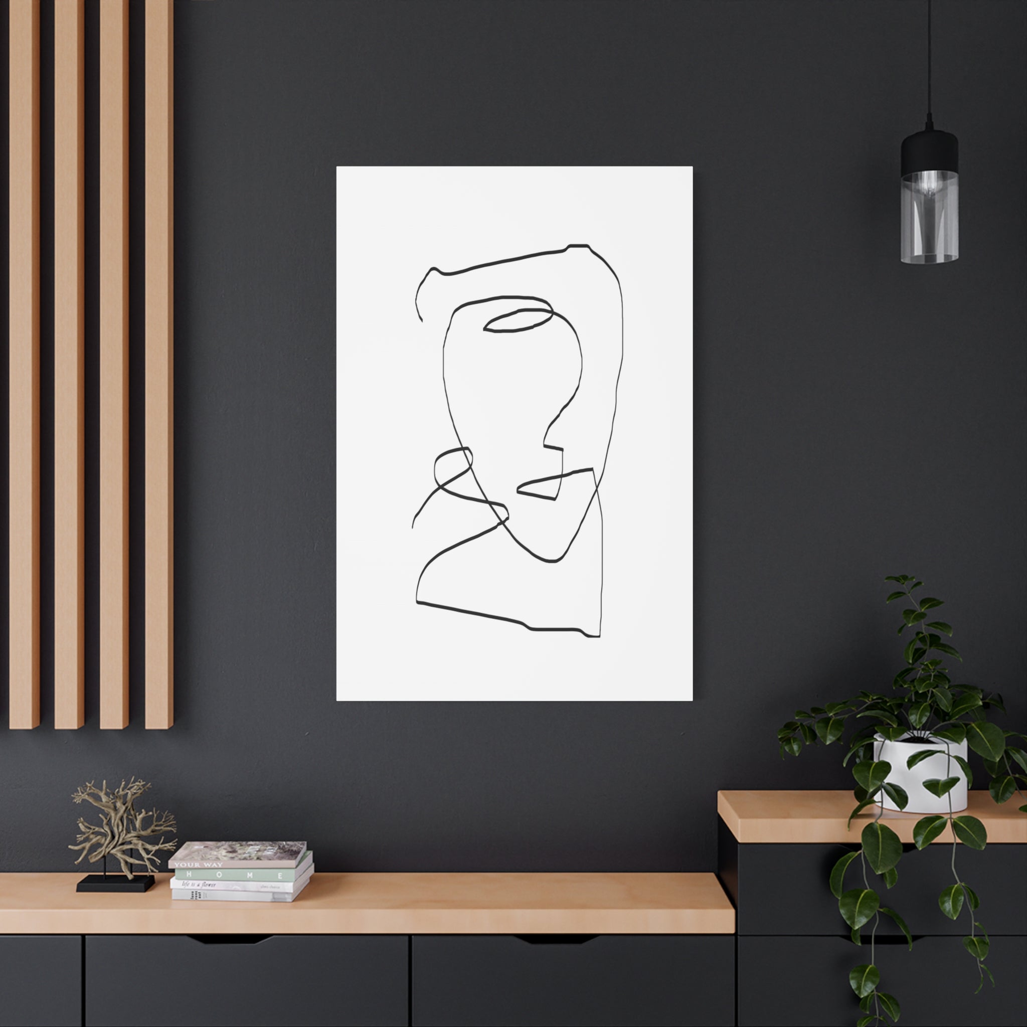Silent Contour Reverie - Canvas
