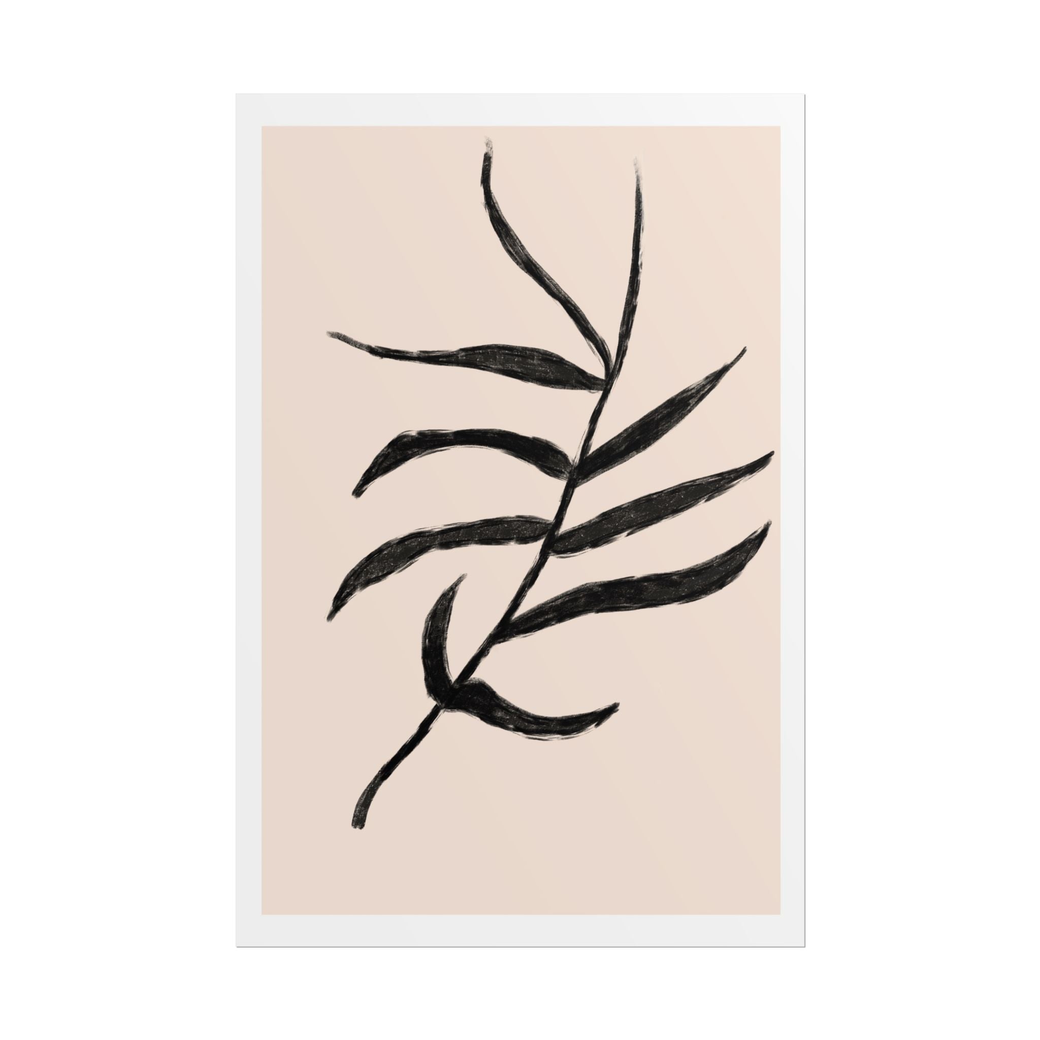 Ebony Frond Drift - Poster