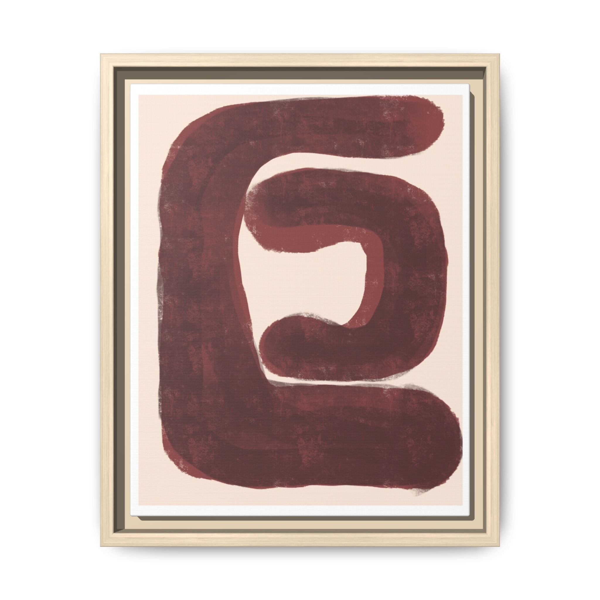 Burgundy Echo Form - Framed
