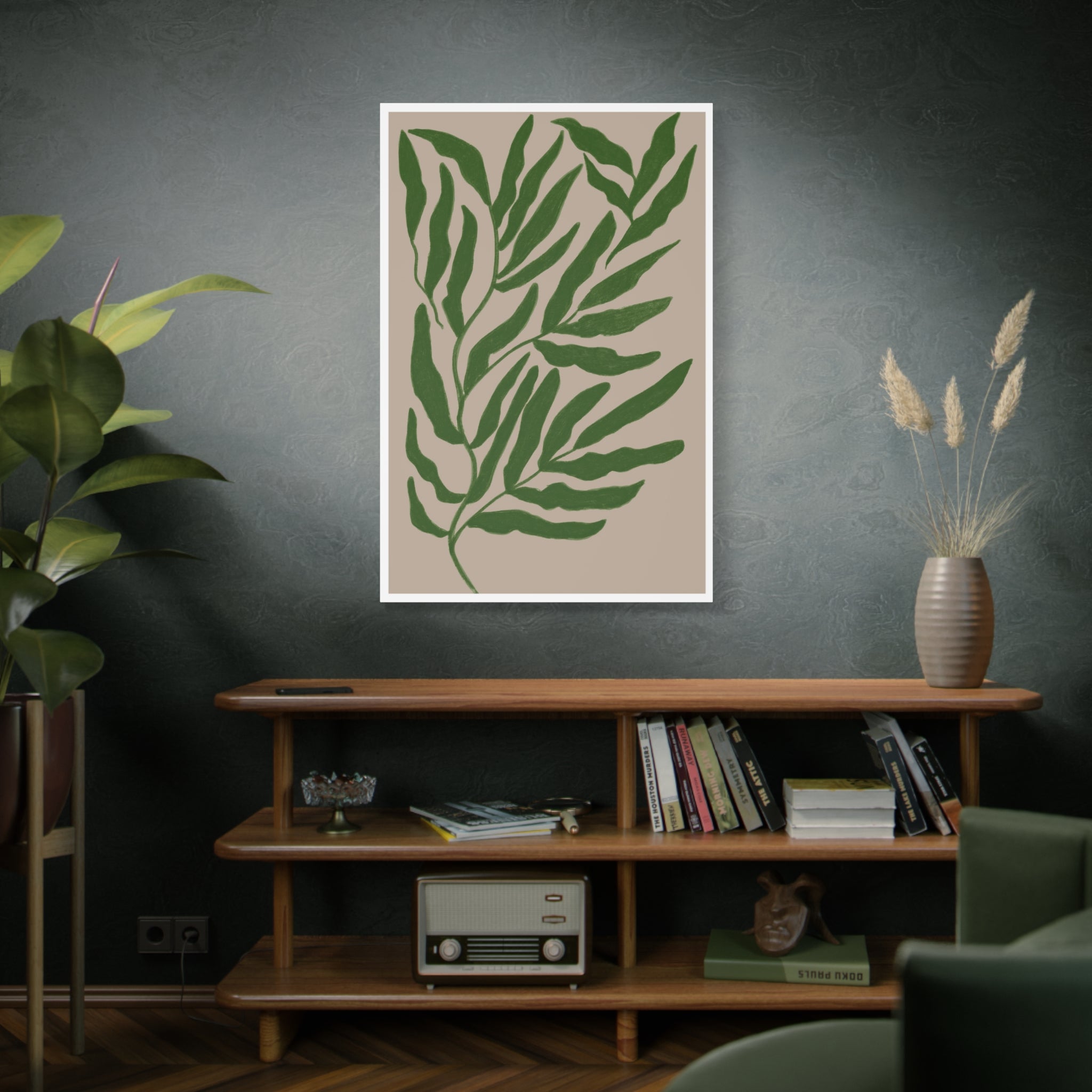 Emerald Canopy Drift - Canvas