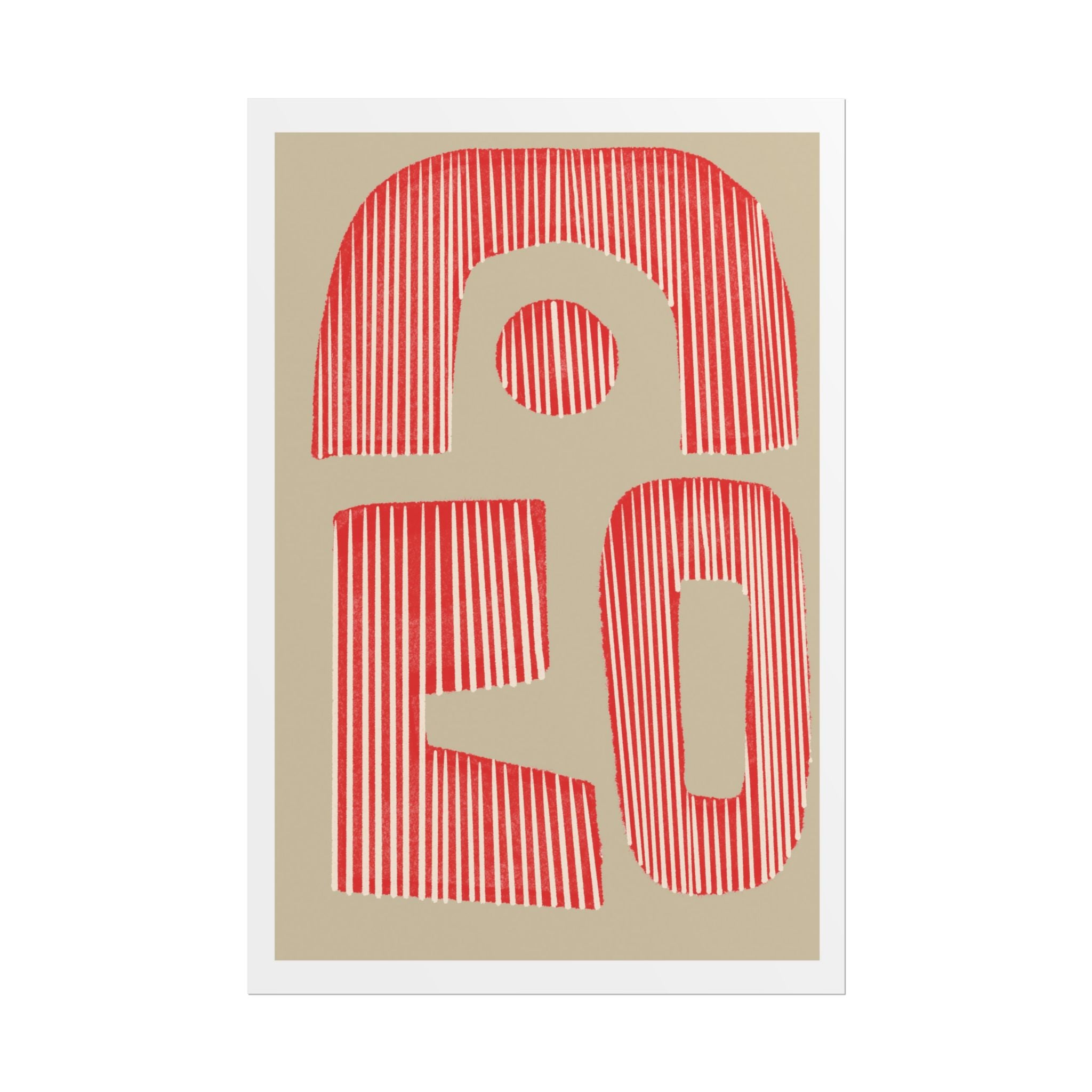 Coral Echo Forms - Poster