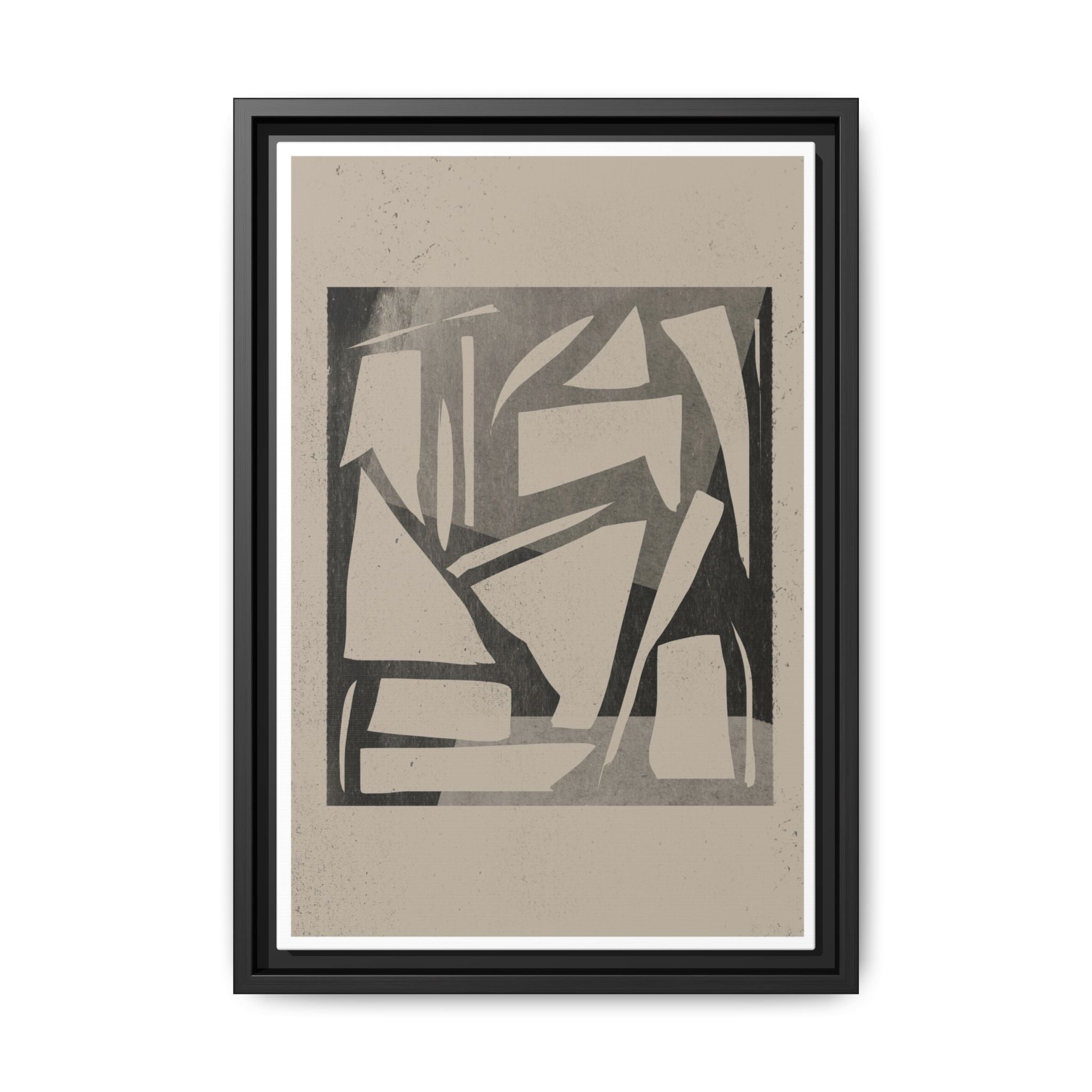 Shadow Fragment Rhythm Study - Framed