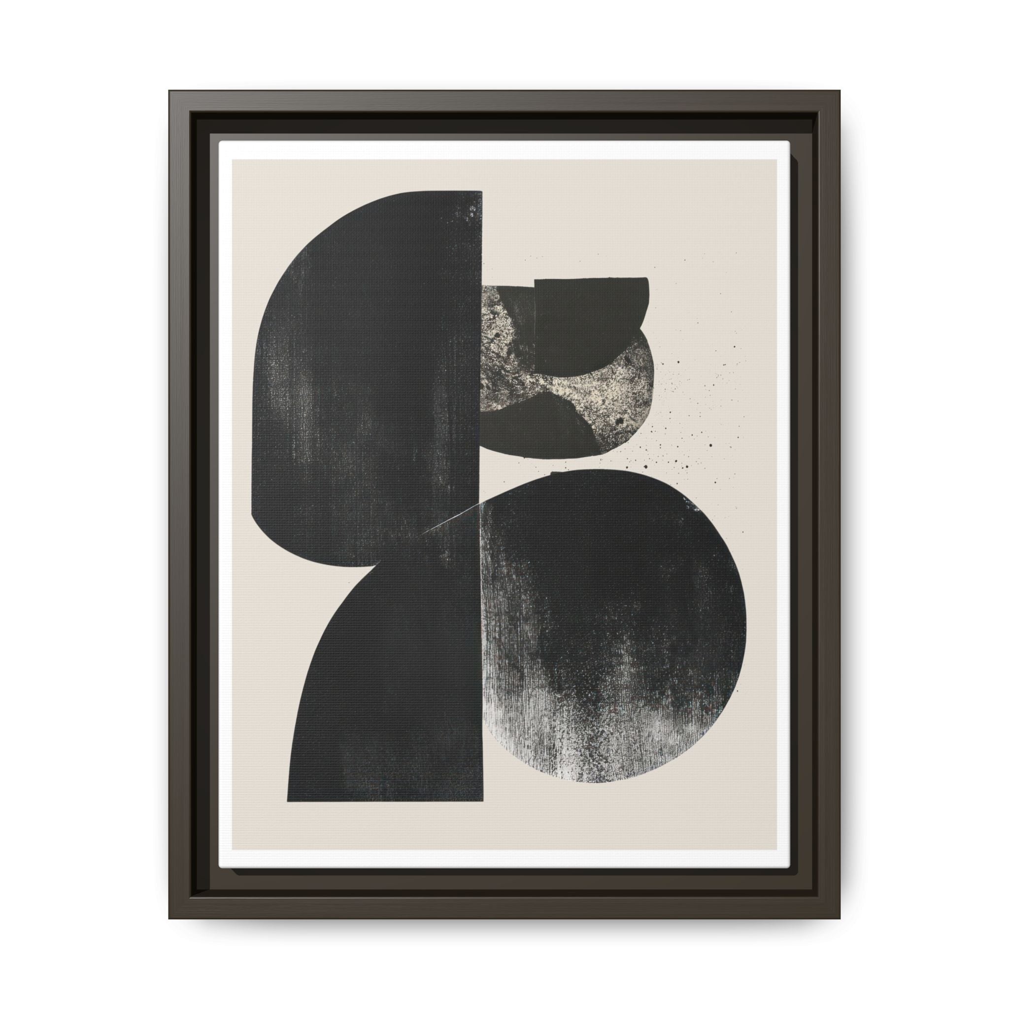 Obsidian Drift Composition - Framed