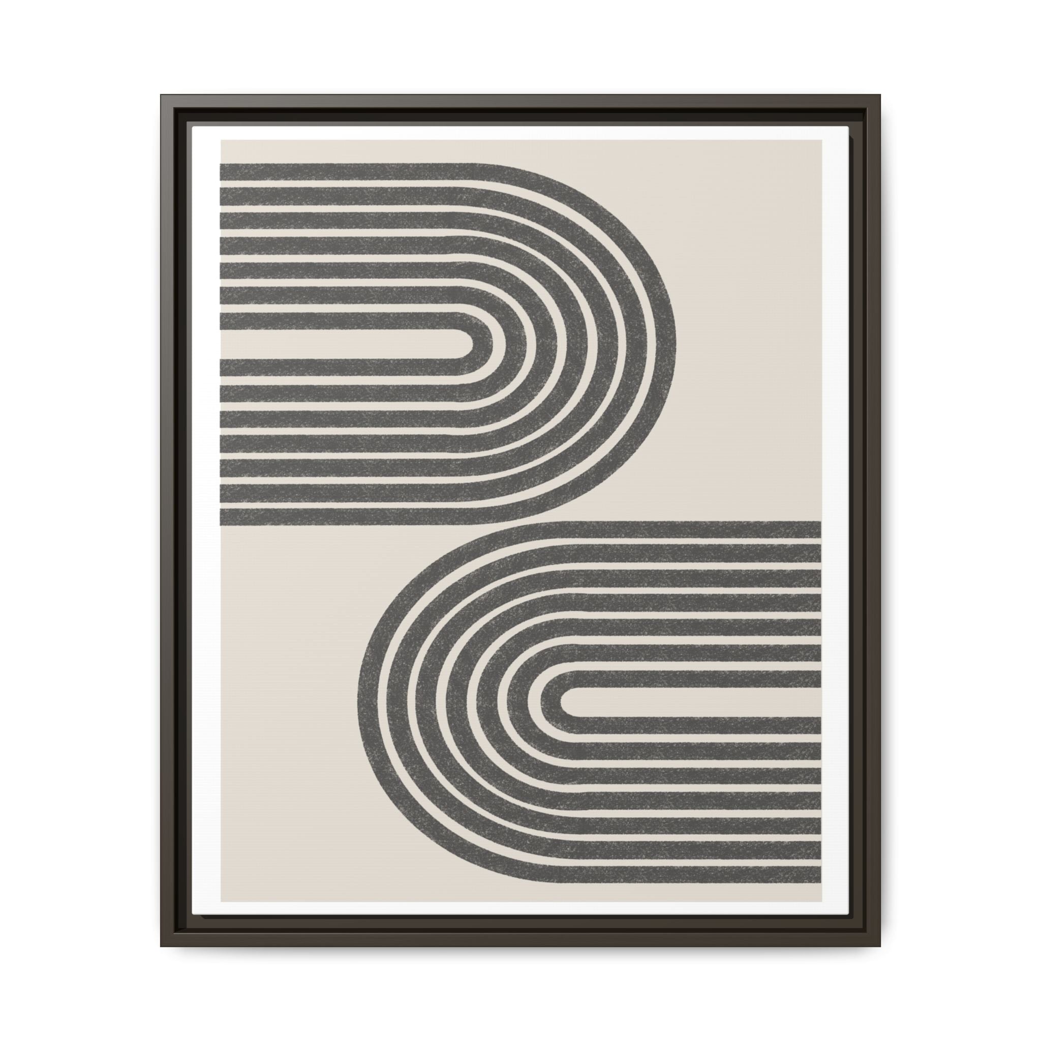 Twin Horizon Currents - Framed