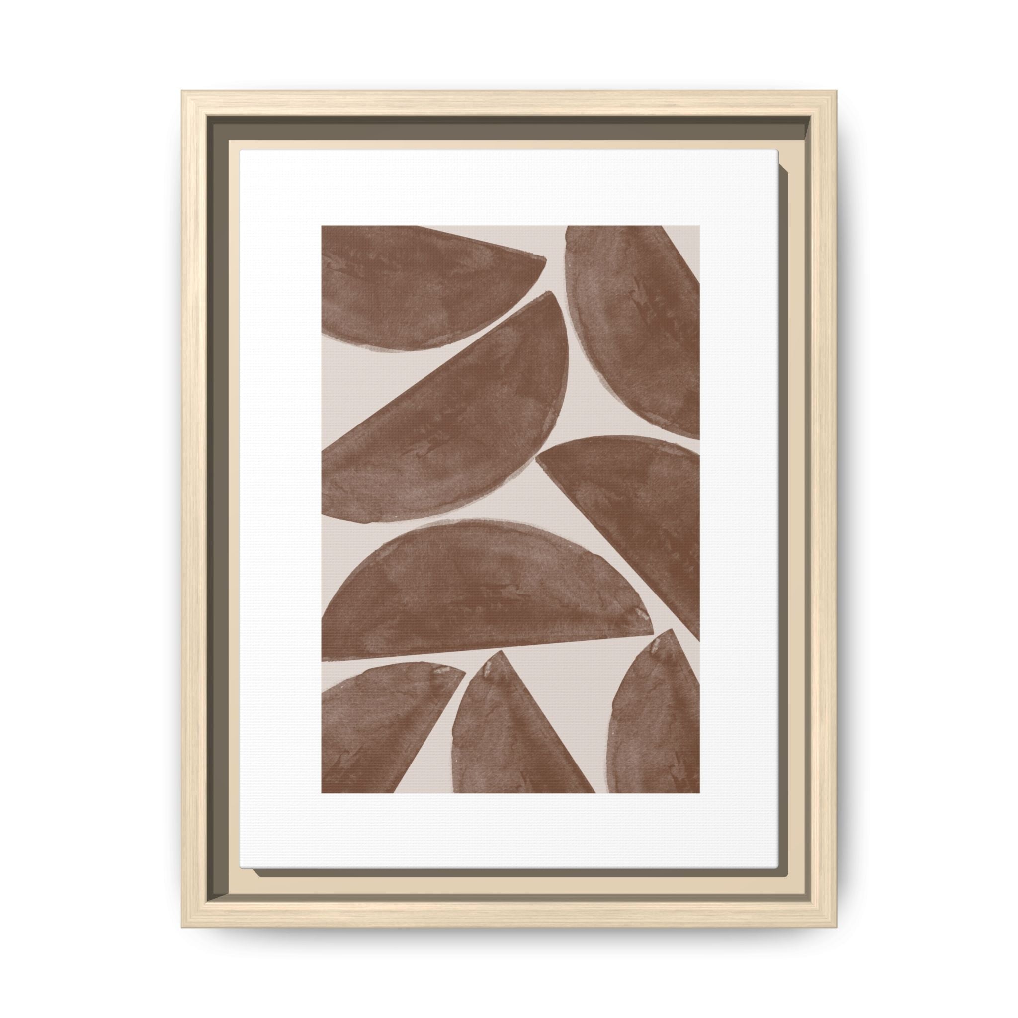 Terracotta Crescent Rhythm - Framed