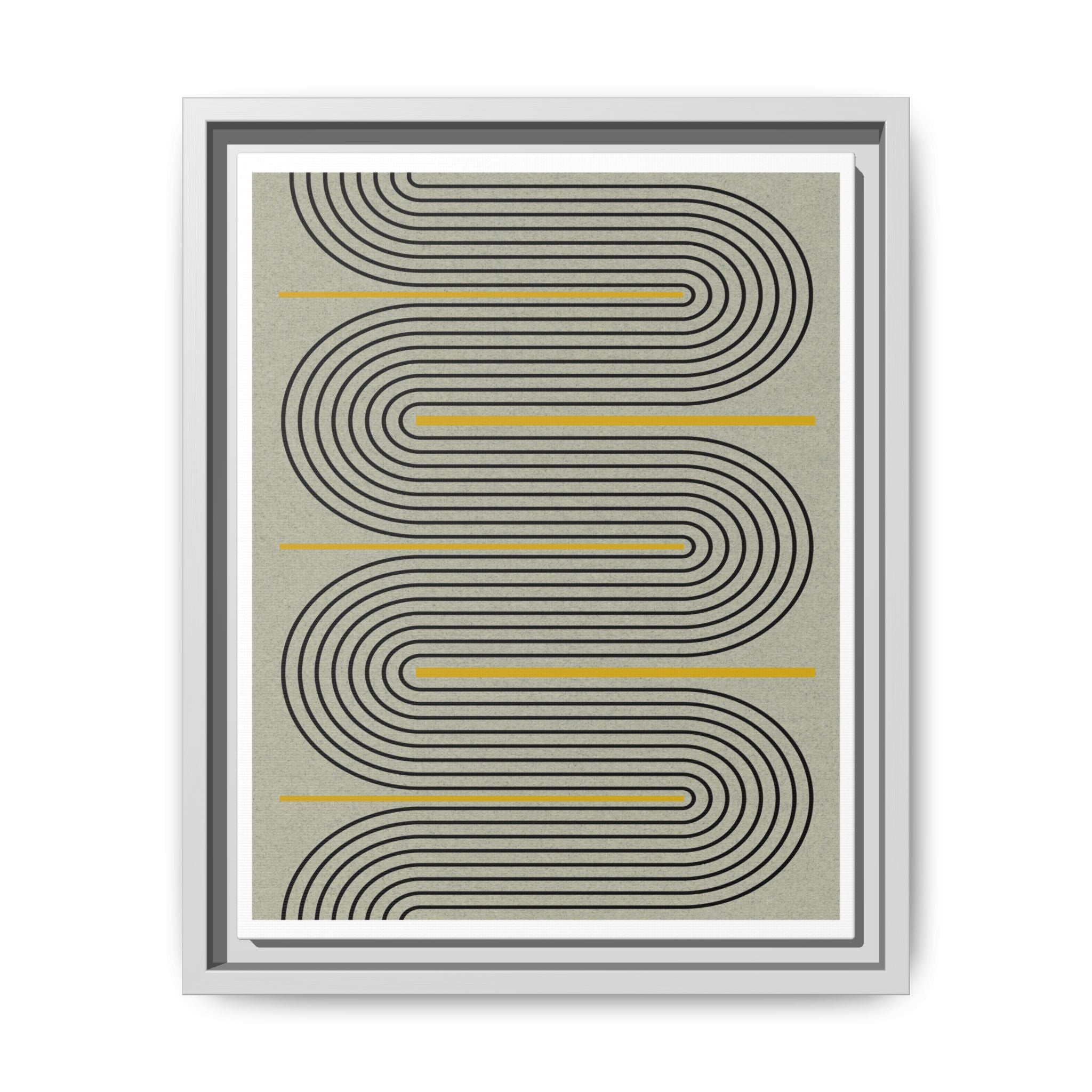 Golden Current Geometry - Framed