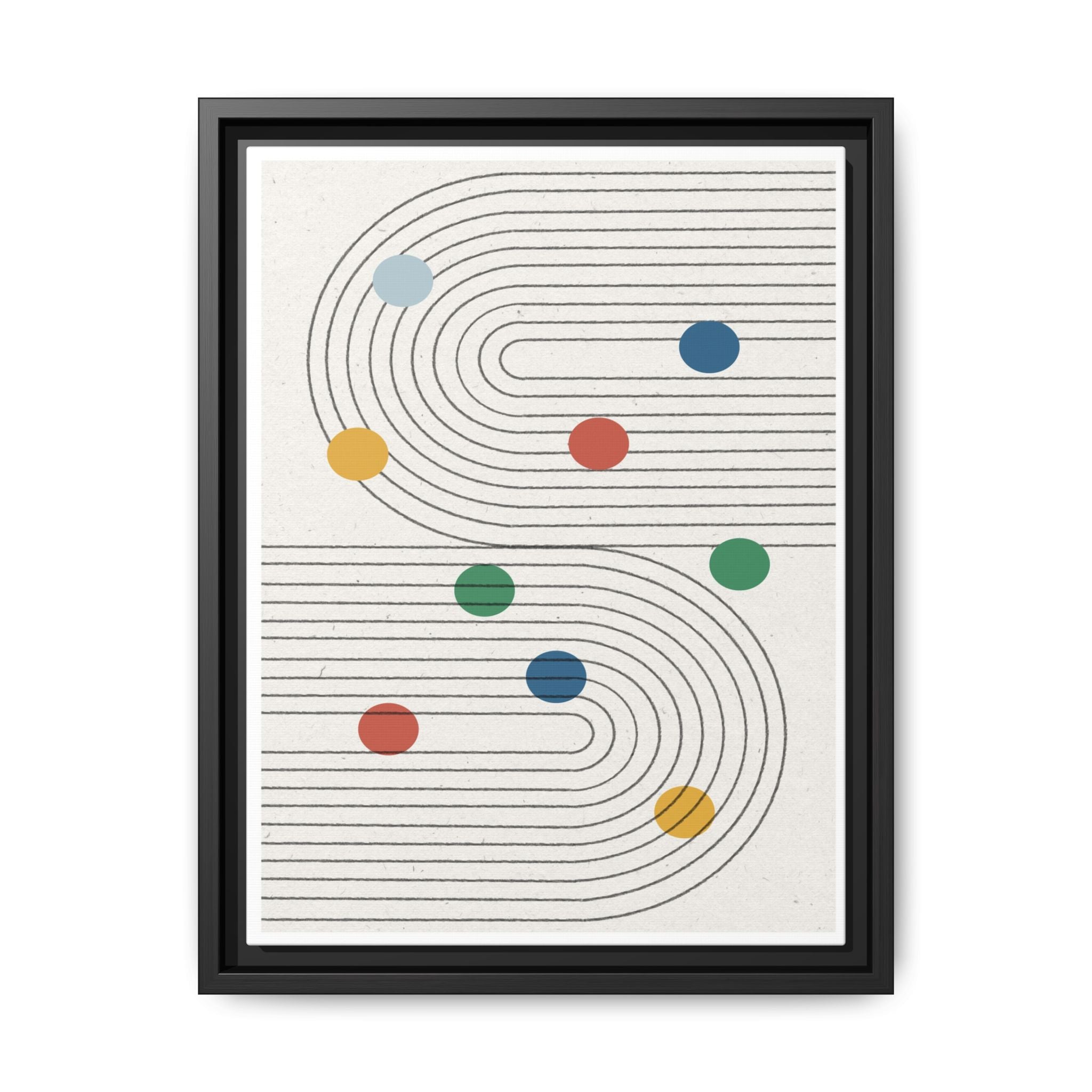 Retro Orbit Pathways - Framed