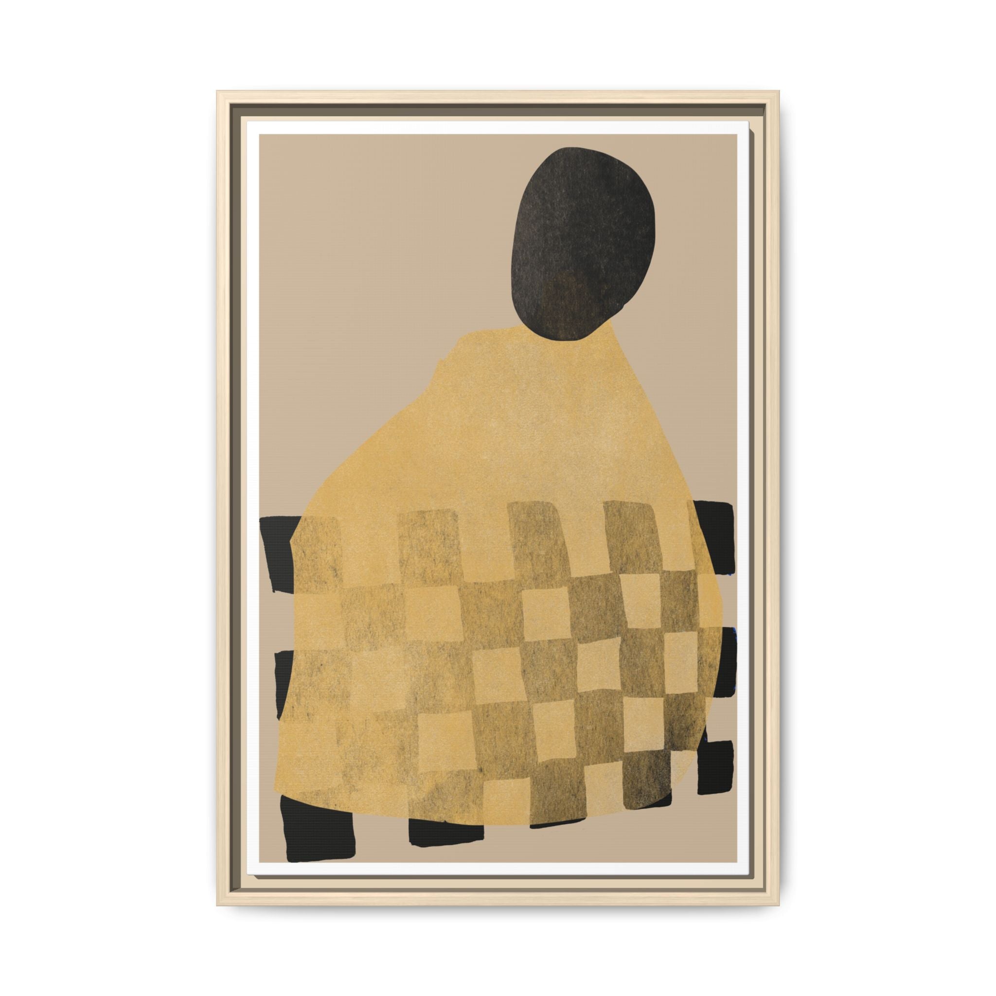 Golden Hearth Pattern Drift - Framed