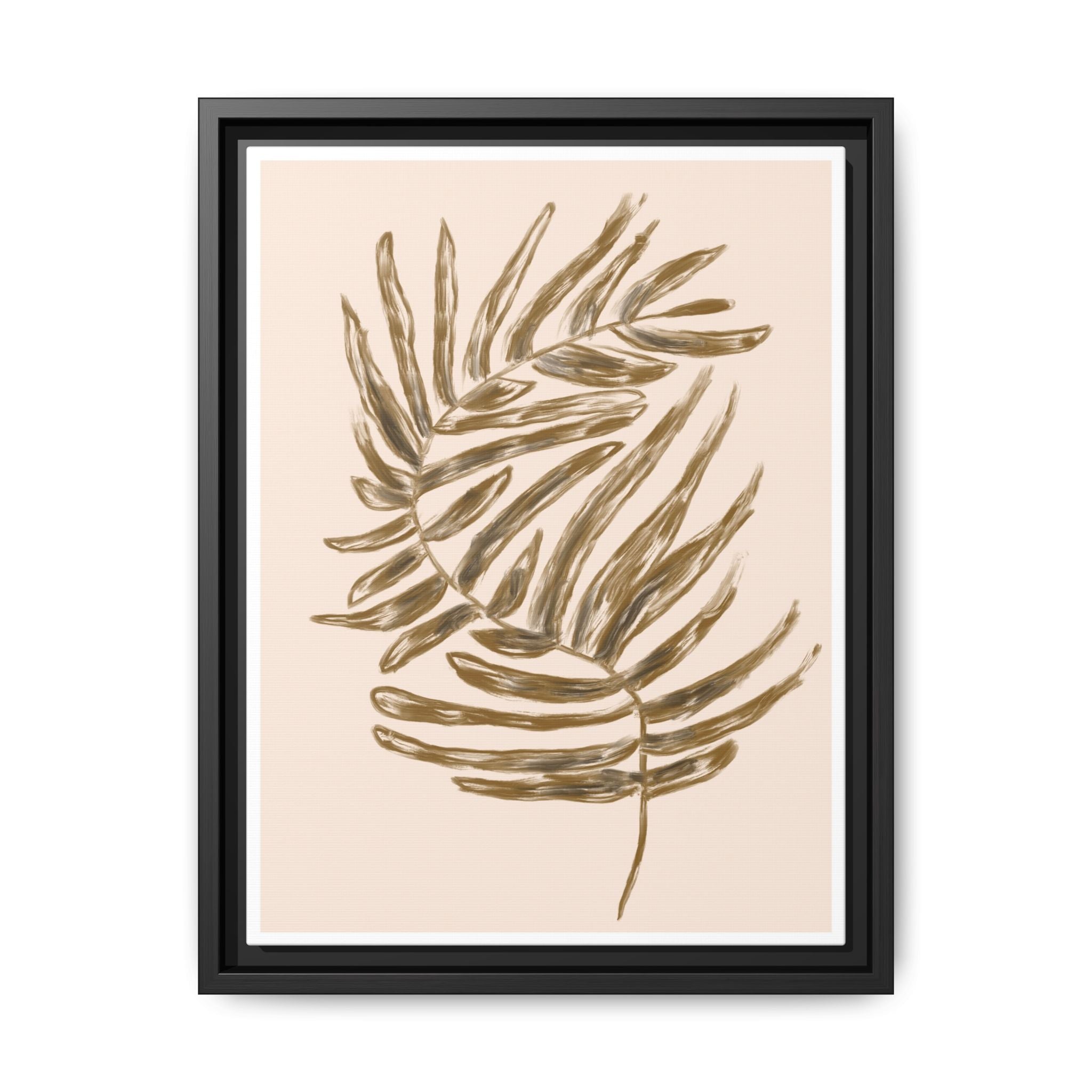 Golden Frond Reverie - Framed